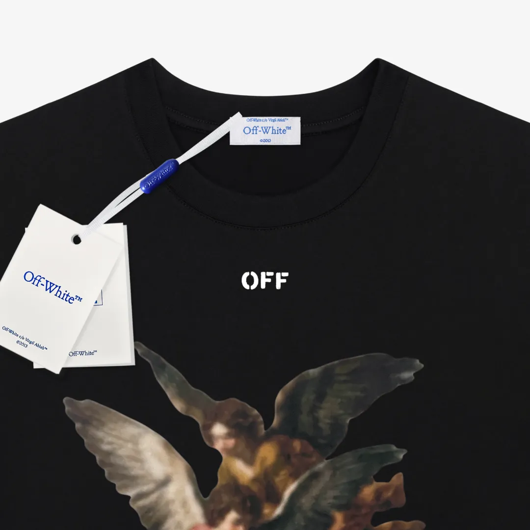 Angel Graphic Print Cotton T-Shirt D13520303 — view 3