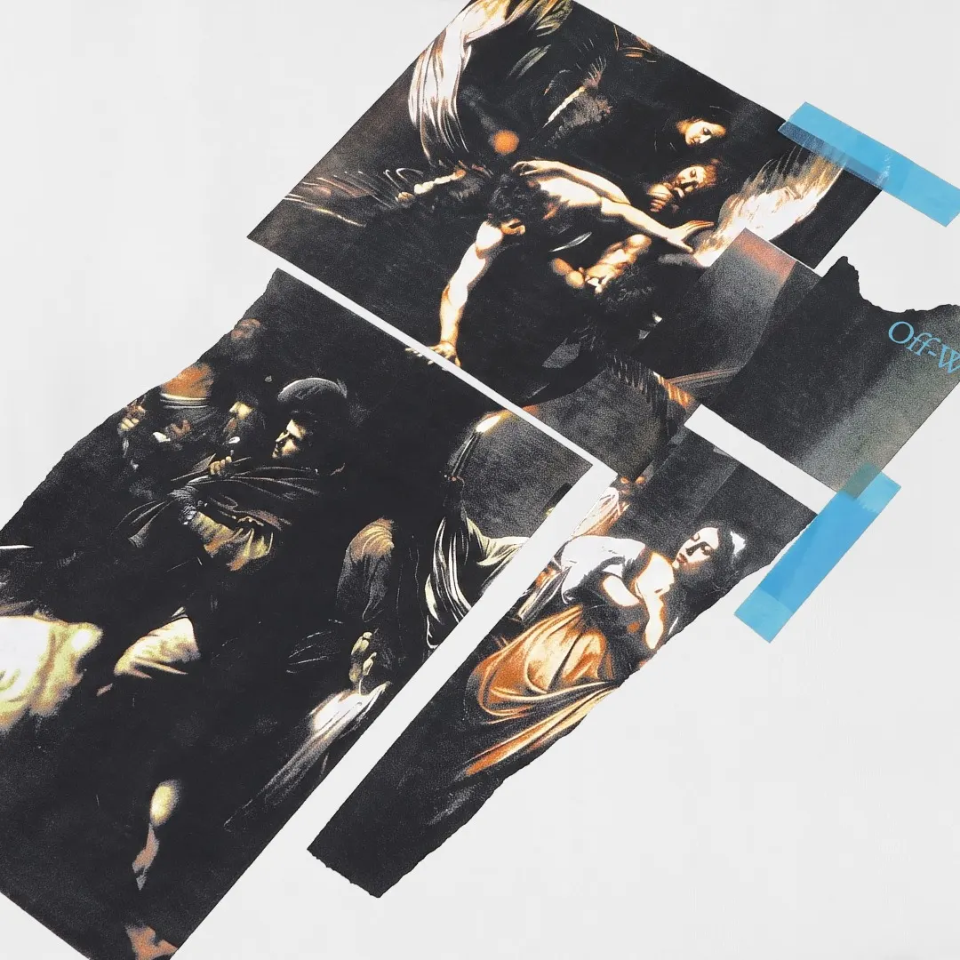Caravaggio Graphic Print Cotton T-Shirt D13520309 — view 8