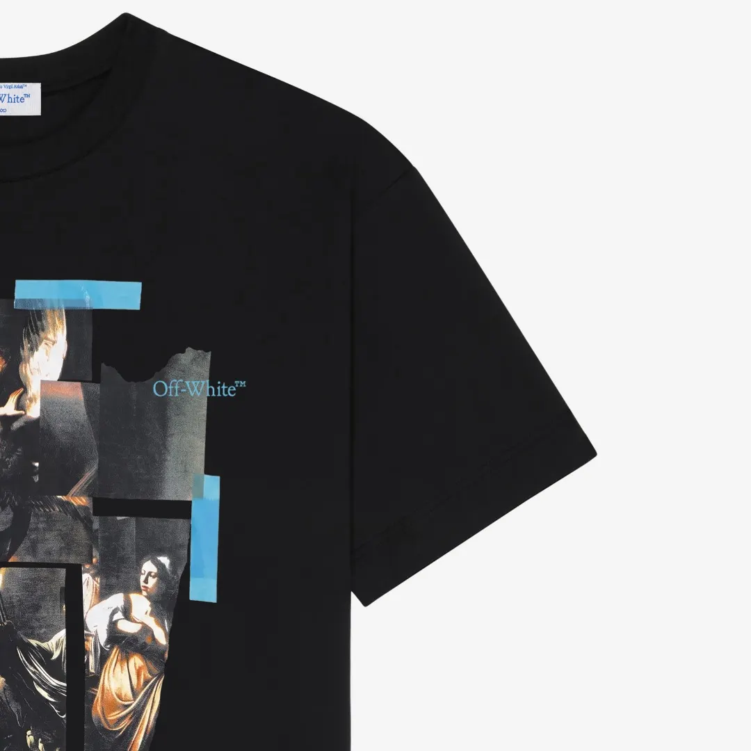 Caravaggio Graphic Print Cotton T-Shirt D13520308 — view 5