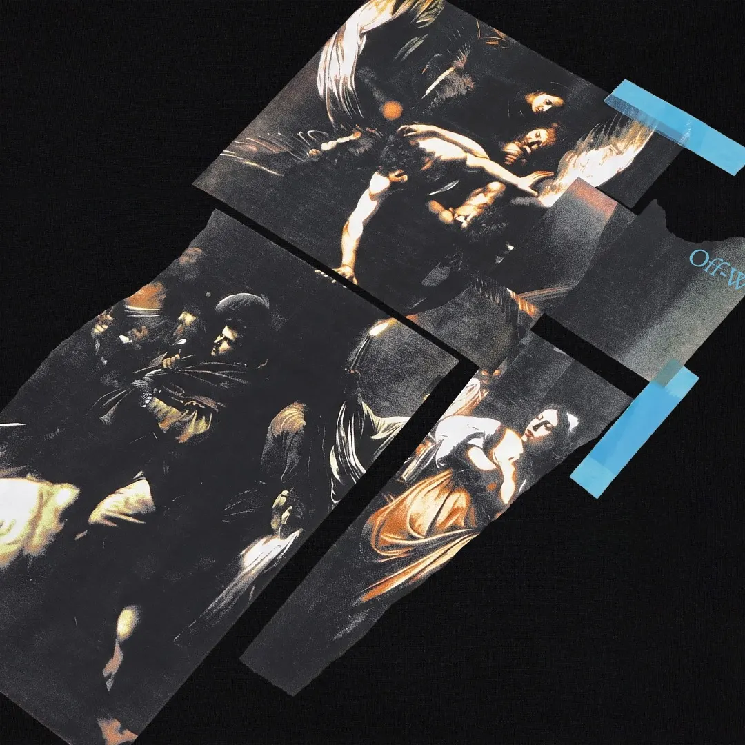 Caravaggio Graphic Print Cotton T-Shirt D13520308 — view 8