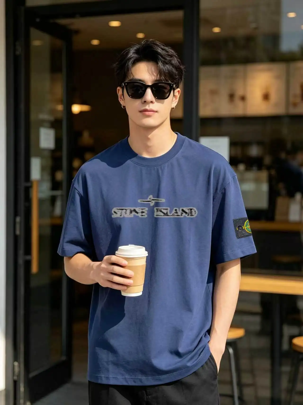 Phantom Logo Graphic Cotton T-Shirt D13520130 — view 6
