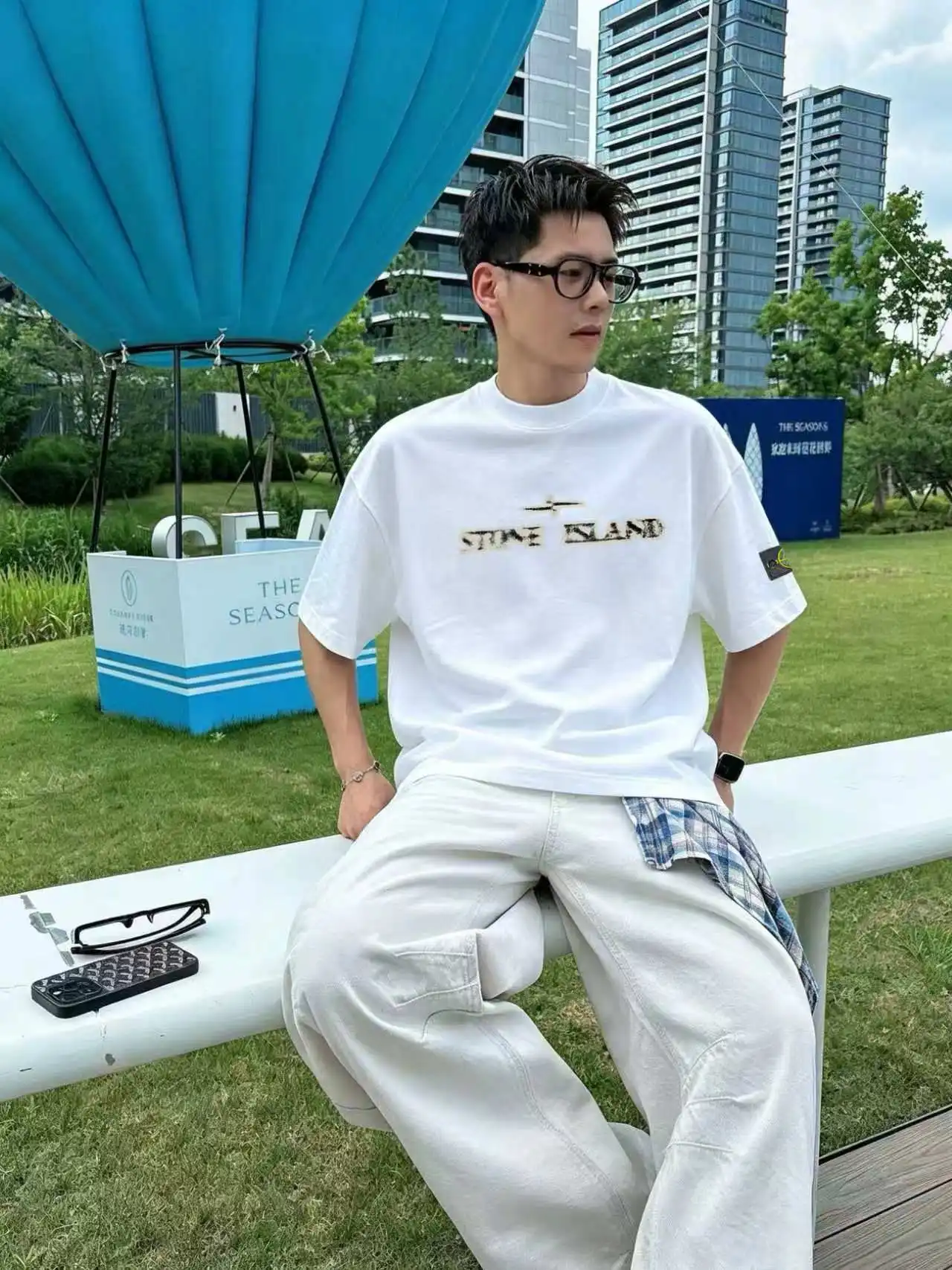 Phantom Logo Print Cotton T-Shirt D13520128 — view 5