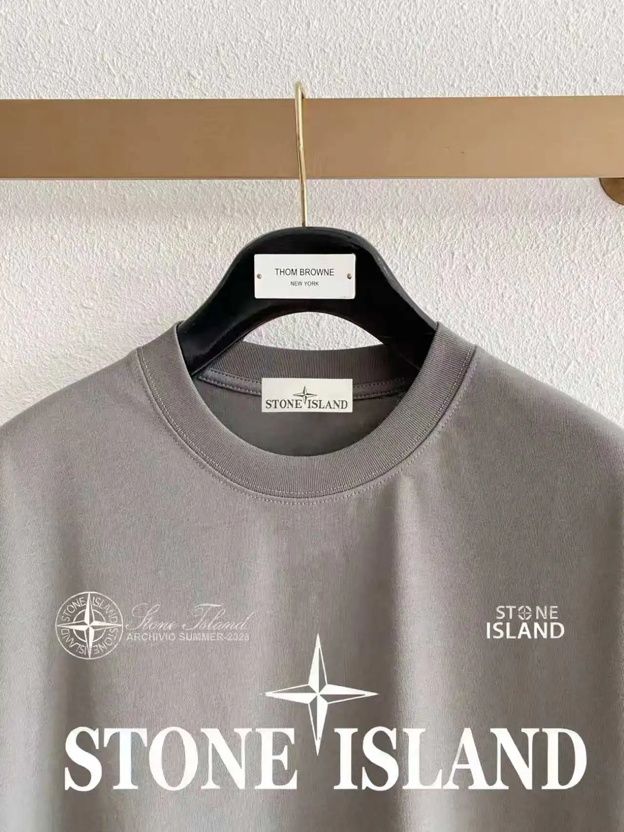 Logo Print Cotton Jersey T-Shirt D14020121 — view 3