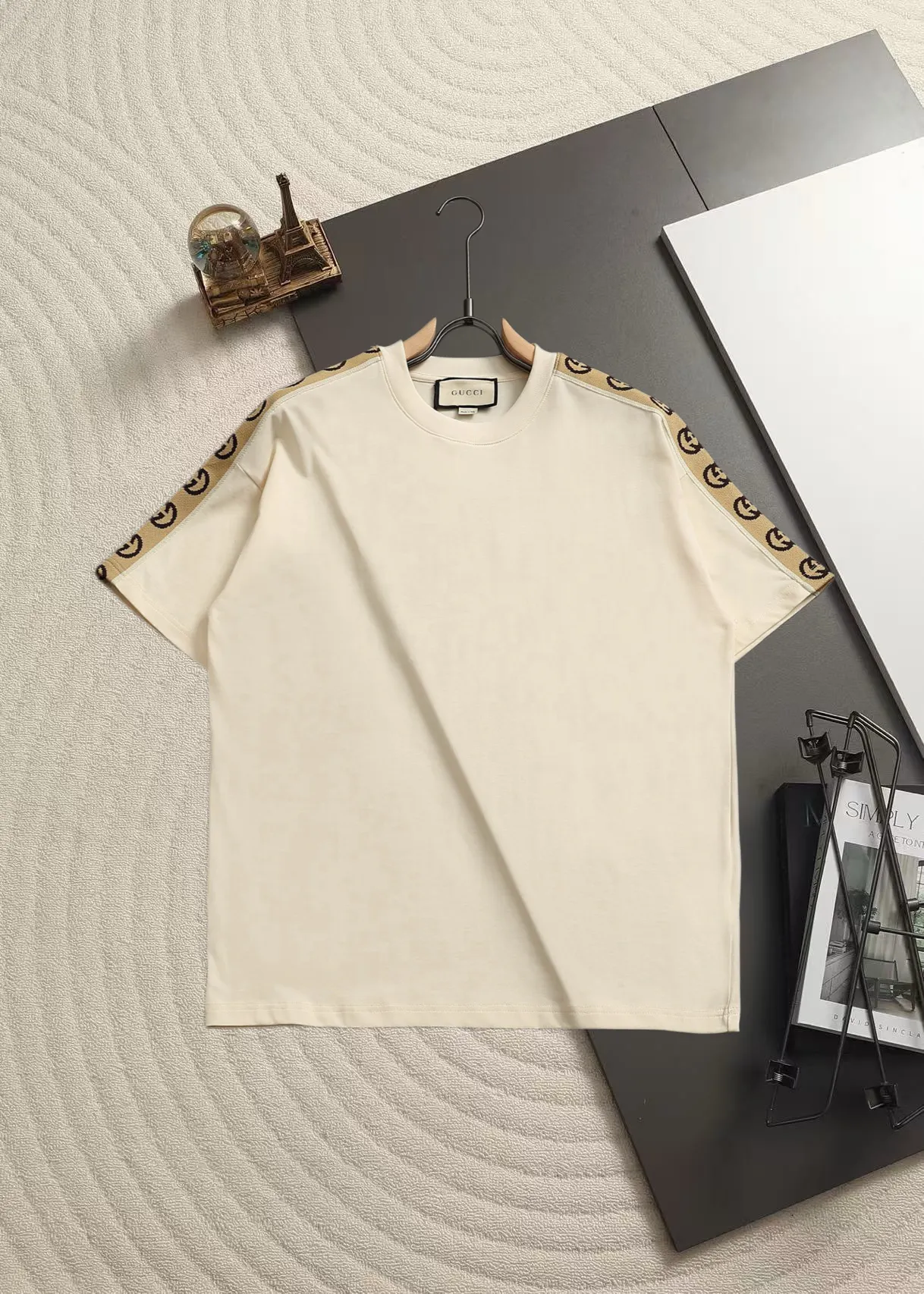 Logo-Tape Cotton Jersey T-Shirt D13520177