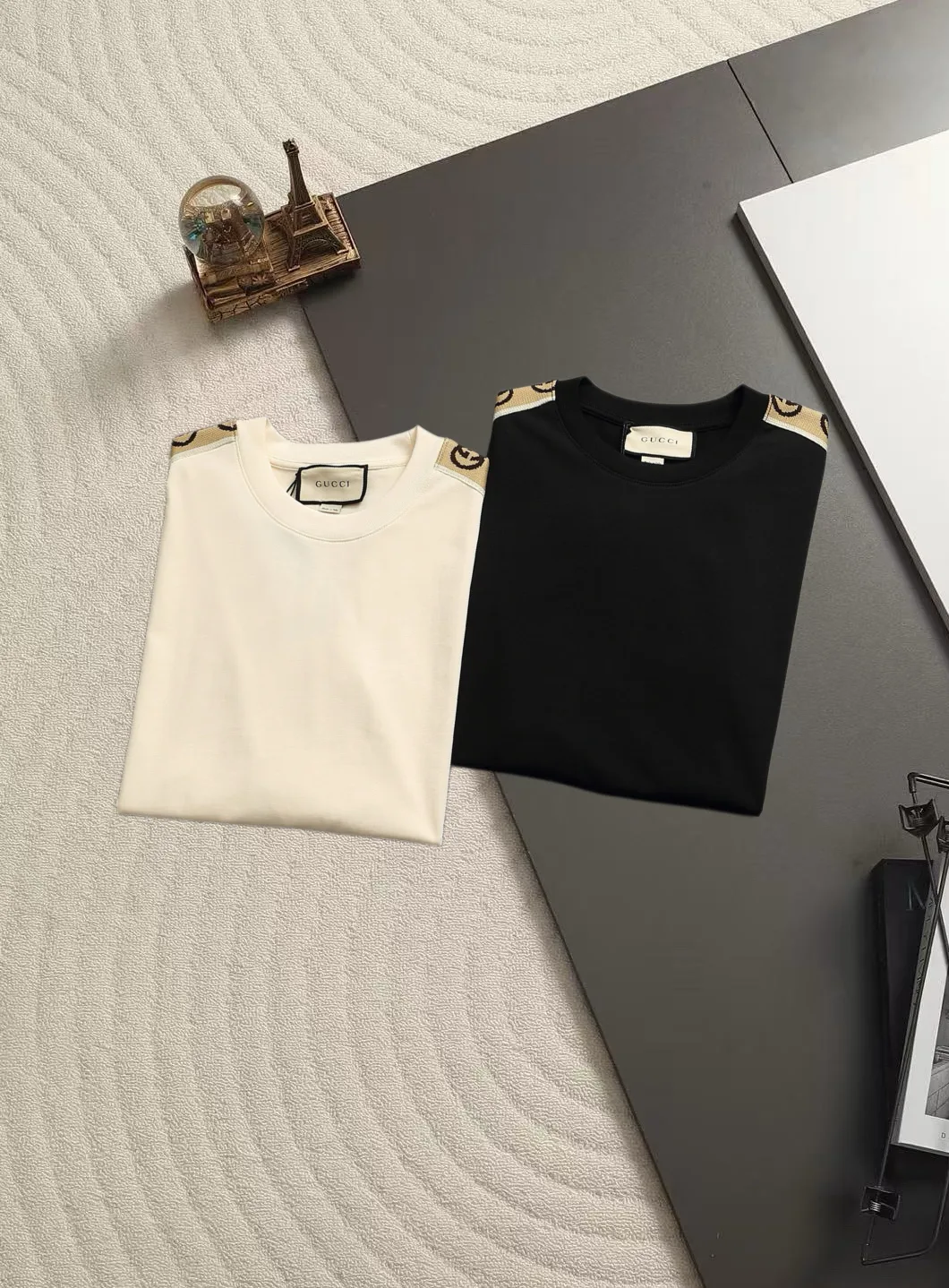 Webbing Trim Logo Print Cotton T-Shirt D13520178 — view 2