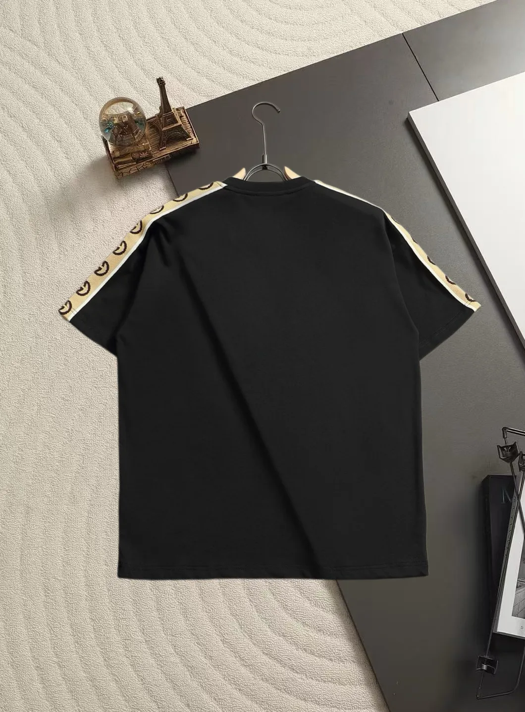 Webbing Trim Logo Print Cotton T-Shirt D13520178 — view 3