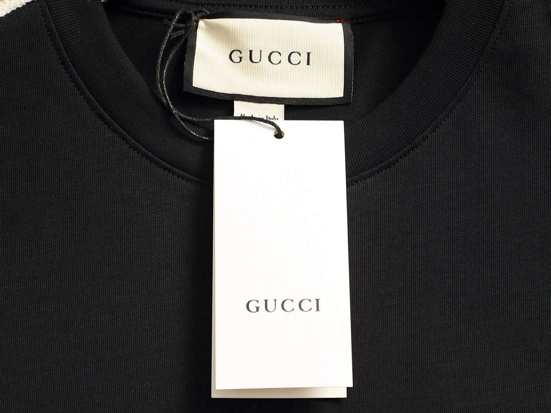 Webbing Trim Logo Print Cotton T-Shirt D13520178 — view 5