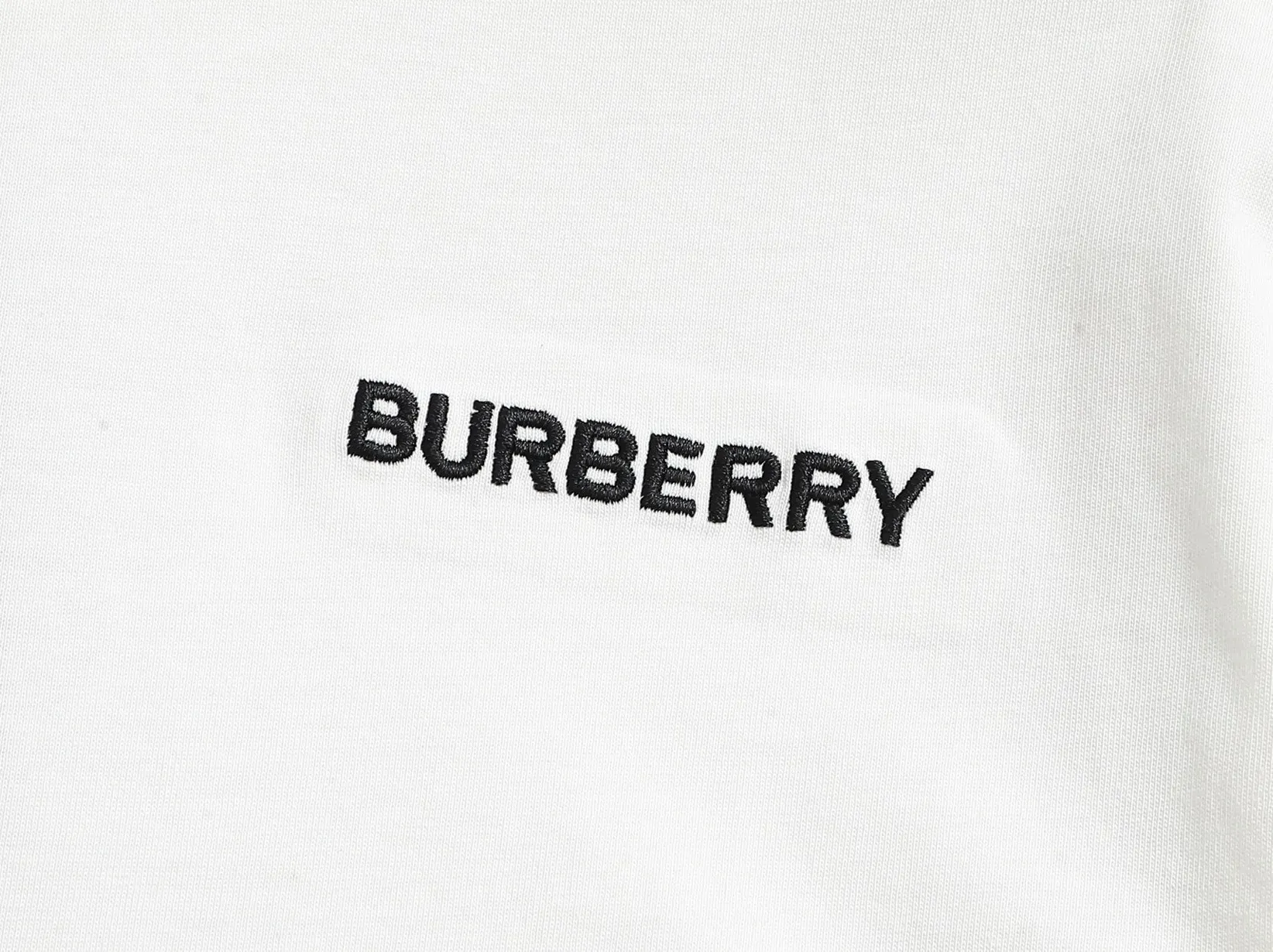 Logo Embroidery Check-Trim Cotton T-Shirt D13520172 — view 4