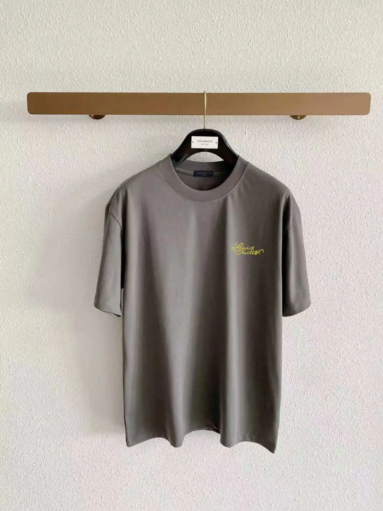 Signature Embroidered Logo Cotton T-Shirt D14020313