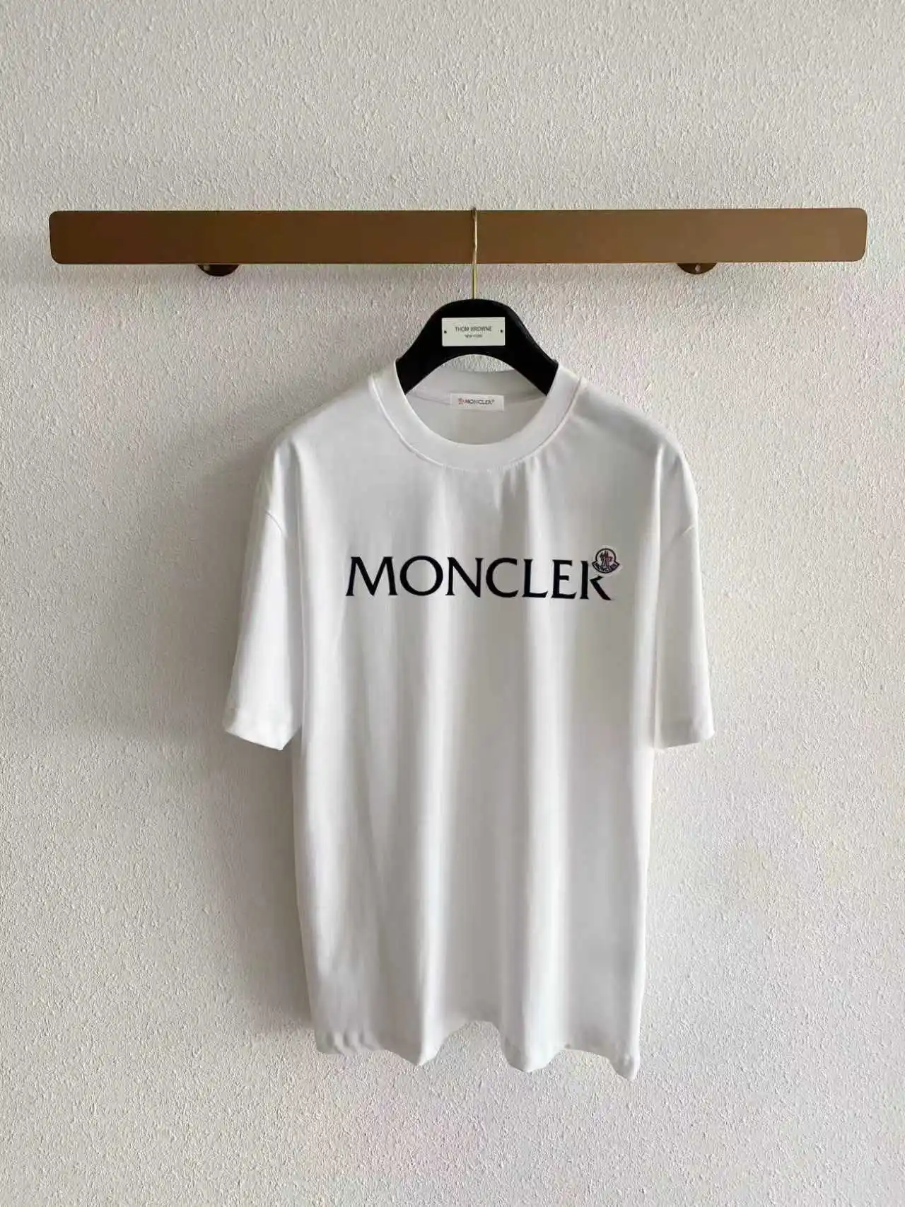 Logo Flocked Cotton T-Shirt D14020105