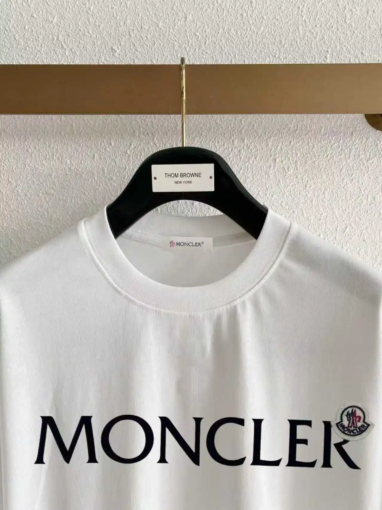 Logo Flocked Cotton T-Shirt D14020105 — view 3