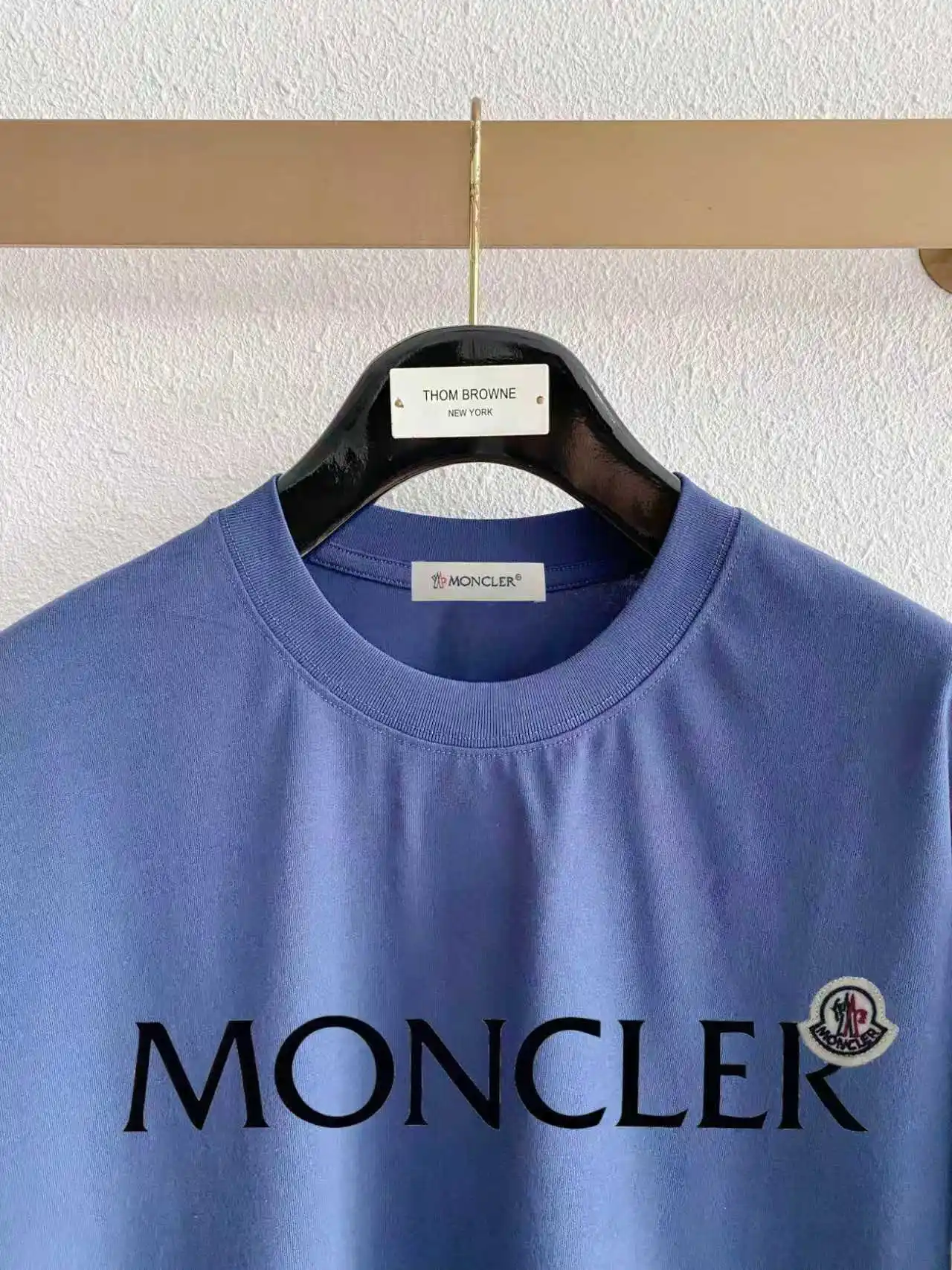 Logo Flocked Cotton T-Shirt D14020106 — view 3