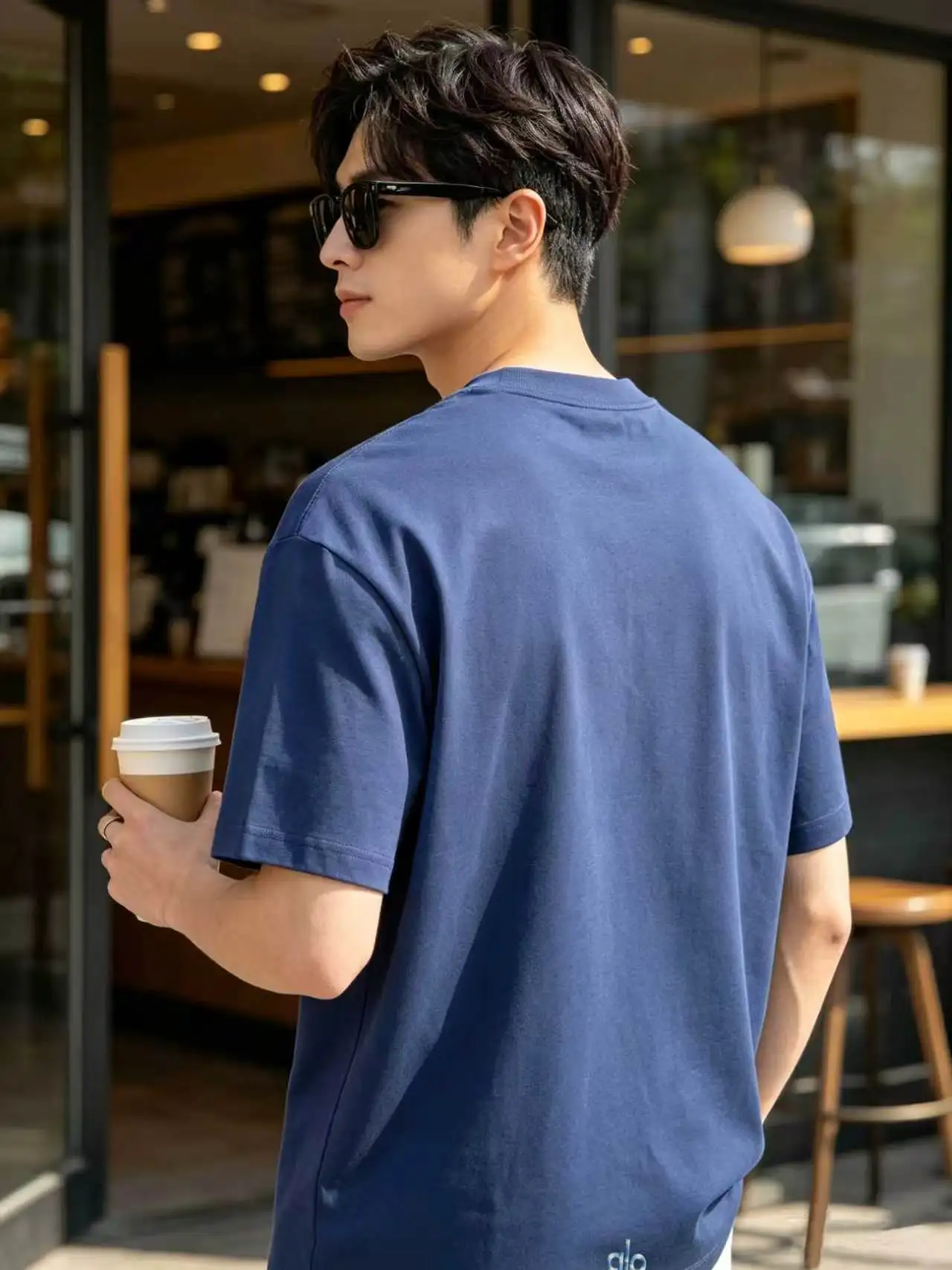 Logo Embroidered Cotton T-Shirt D14020118 — view 6