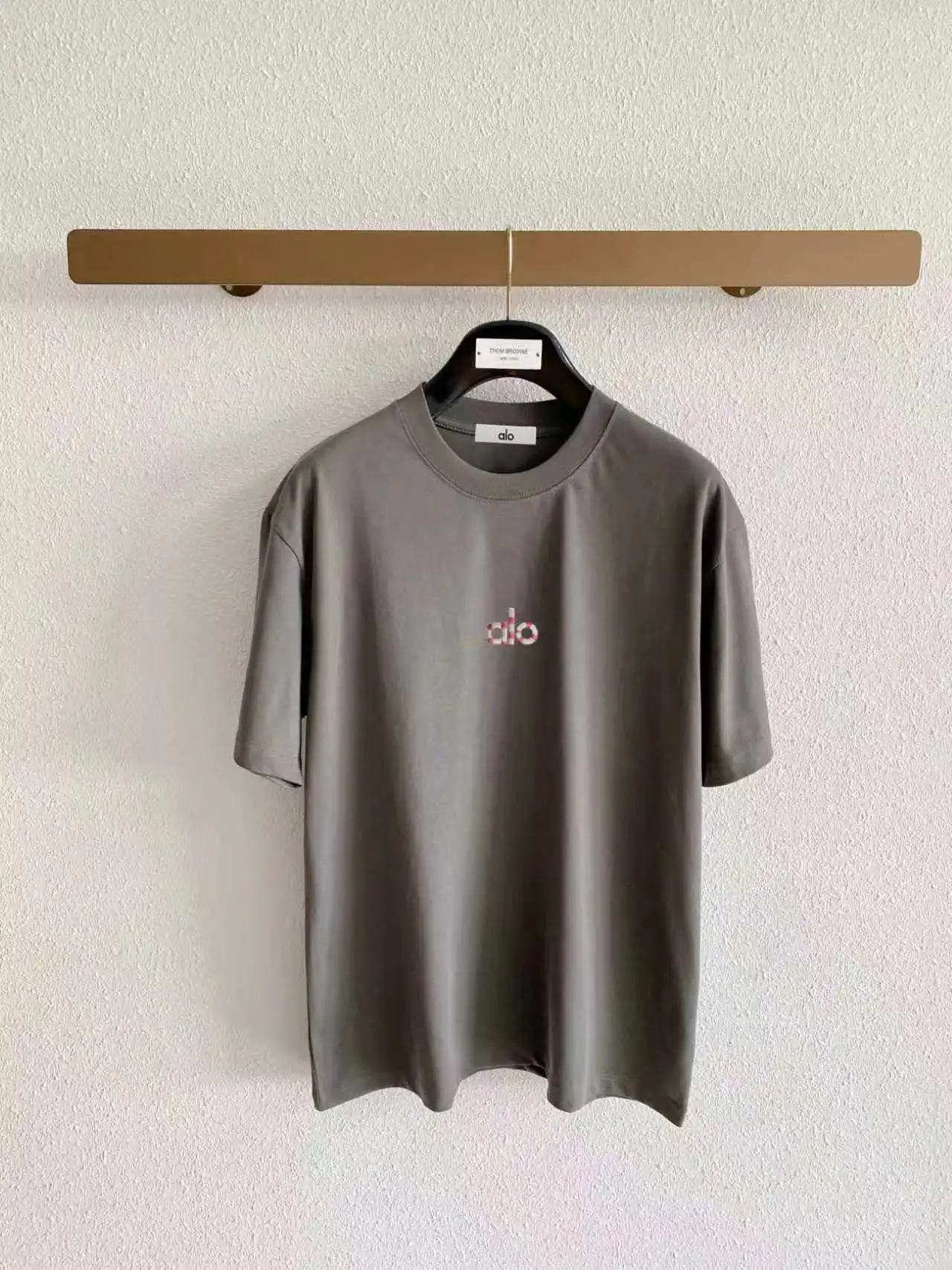 Alo Embroidered Logo Cotton T-Shirt D14020117