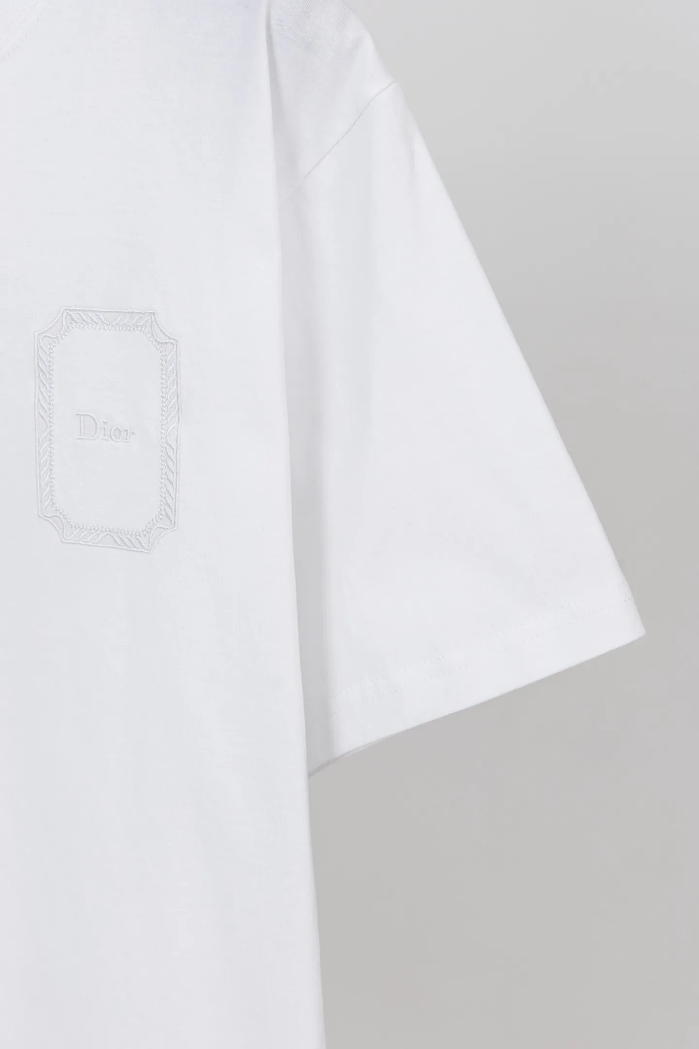 Embroidered Logo Mercerized Cotton T-Shirt D14019868 — view 6