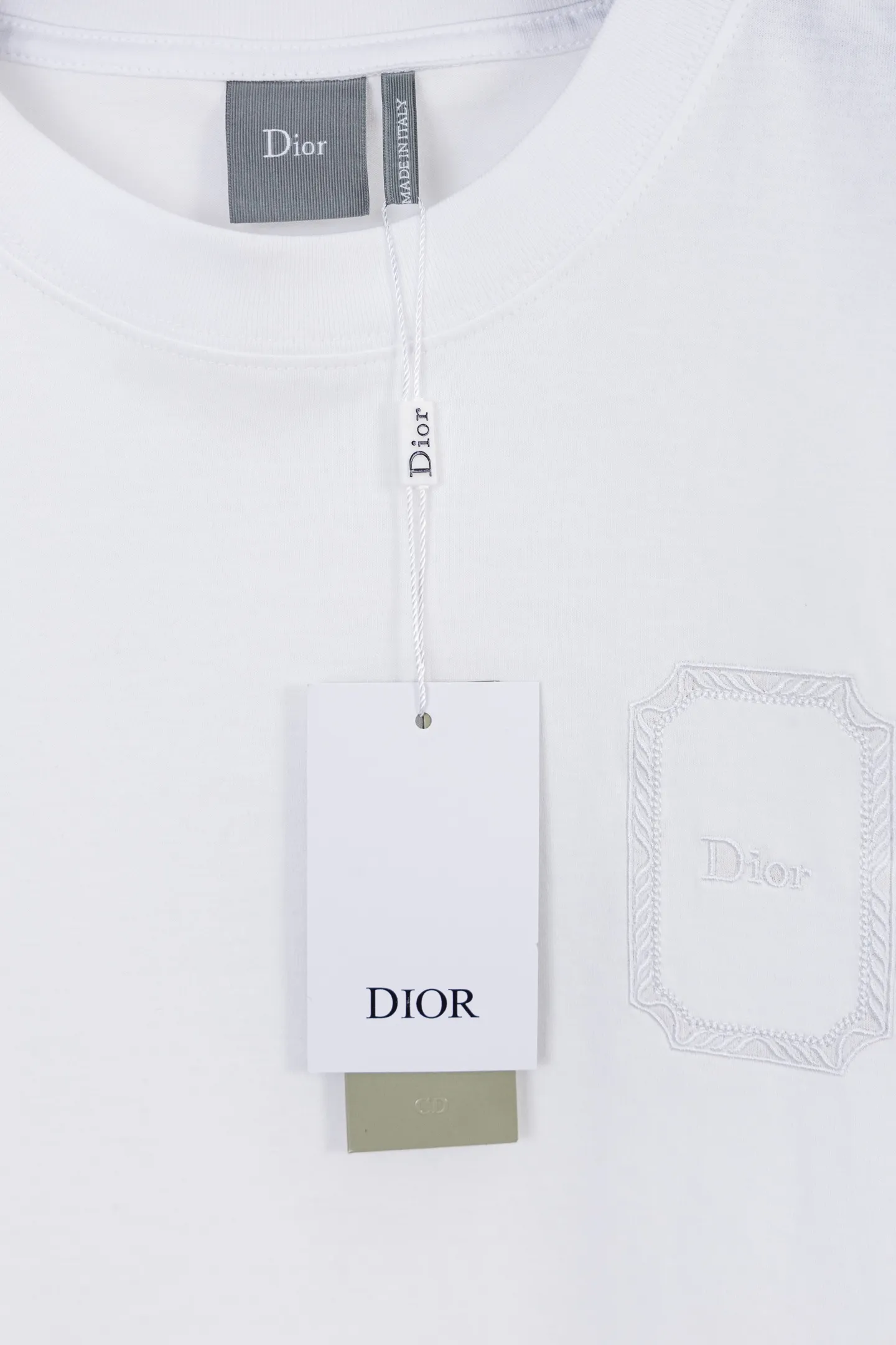 Embroidered Logo Mercerized Cotton T-Shirt D14019868 — view 9