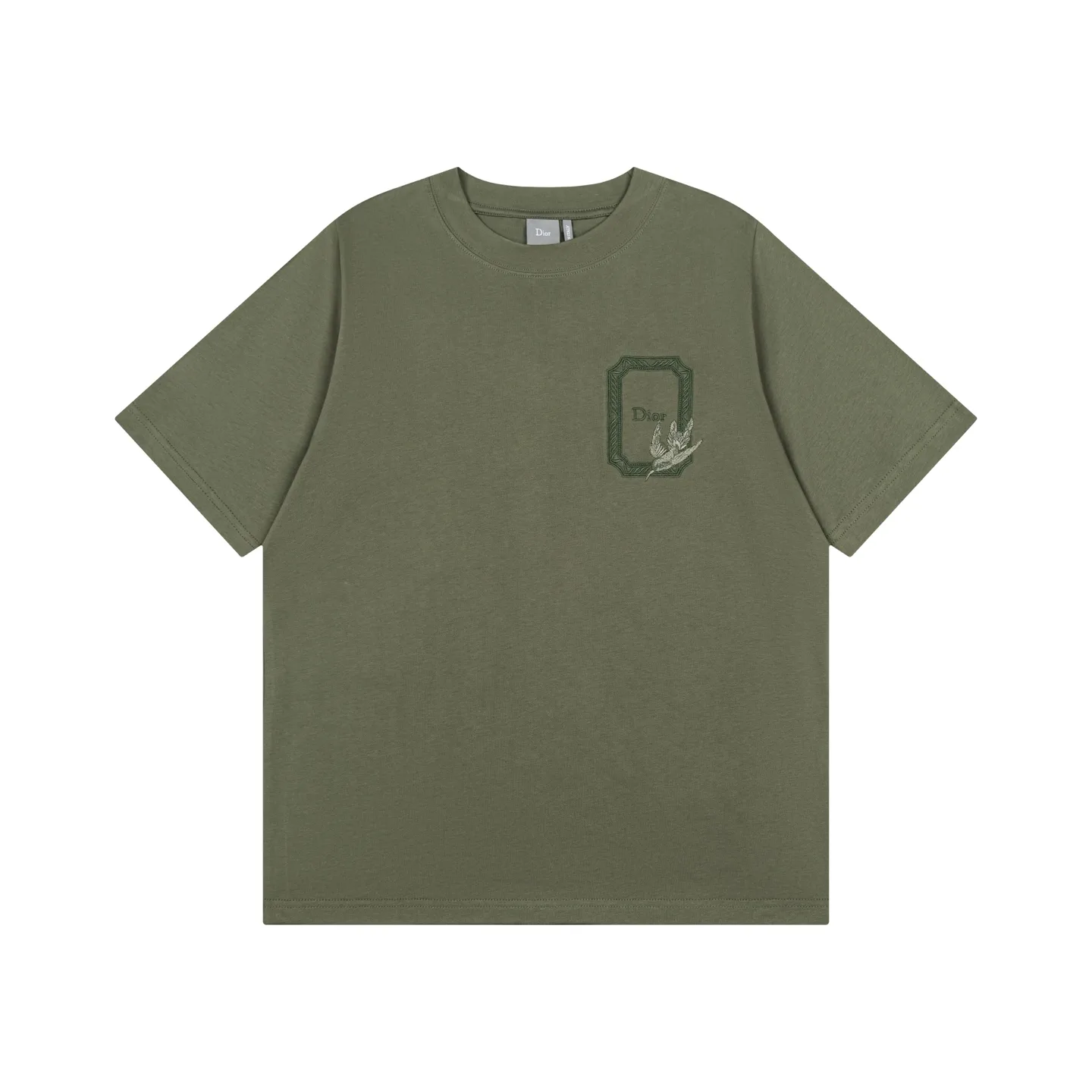 Hummingbird Médaillon Embroidered Cotton T-Shirt D14519865 — view 2