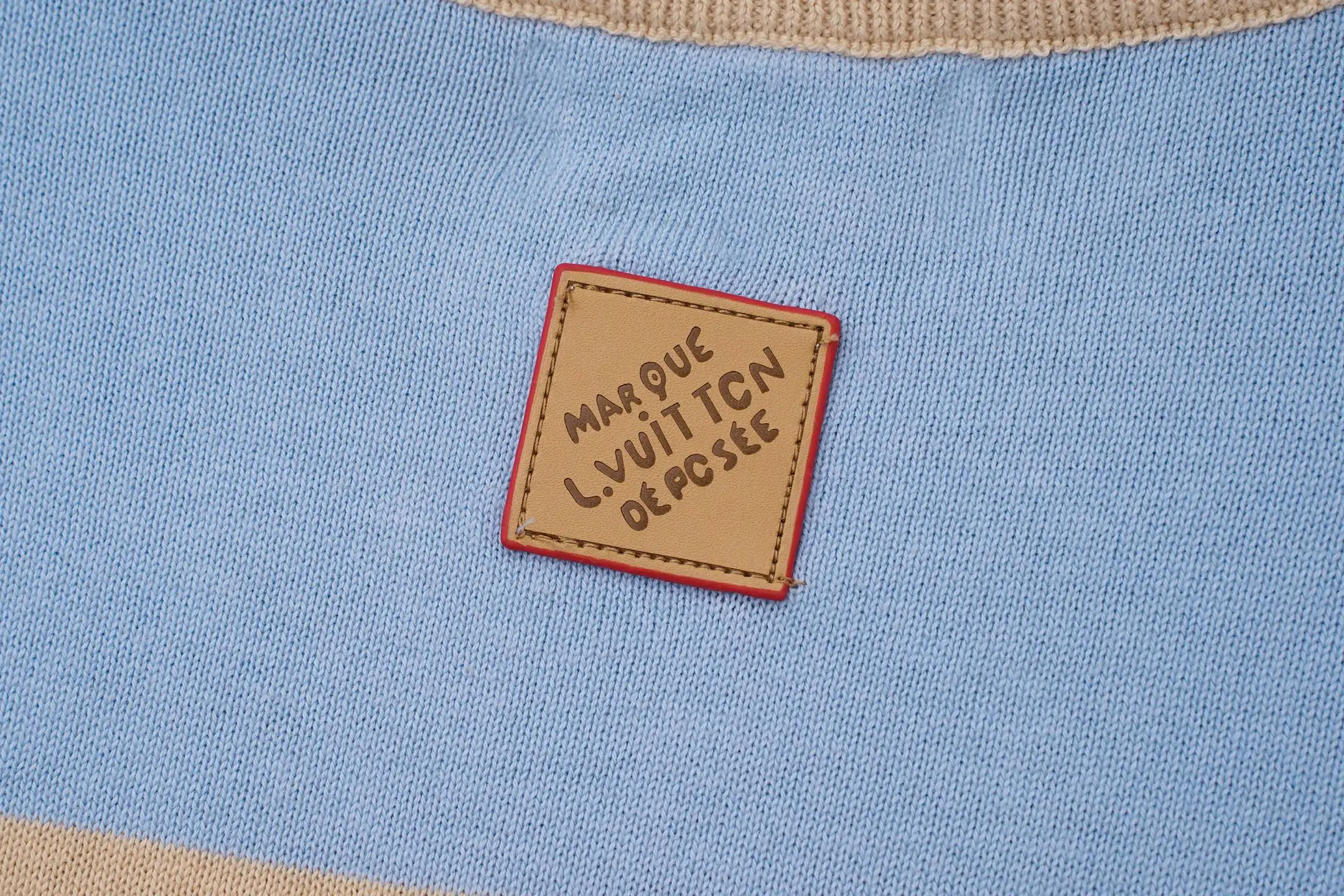 Logo-Embroidered Striped Cotton T-Shirt D15019812 — view 4