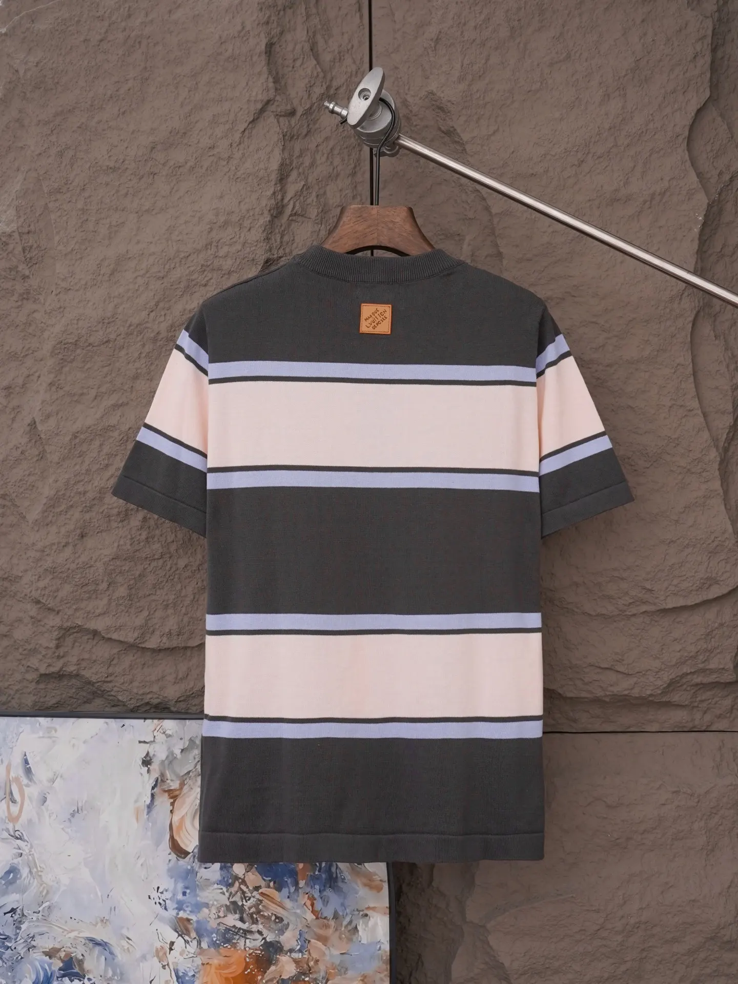 Striped Cotton Crew-Neck T-Shirt D15019811 — view 2