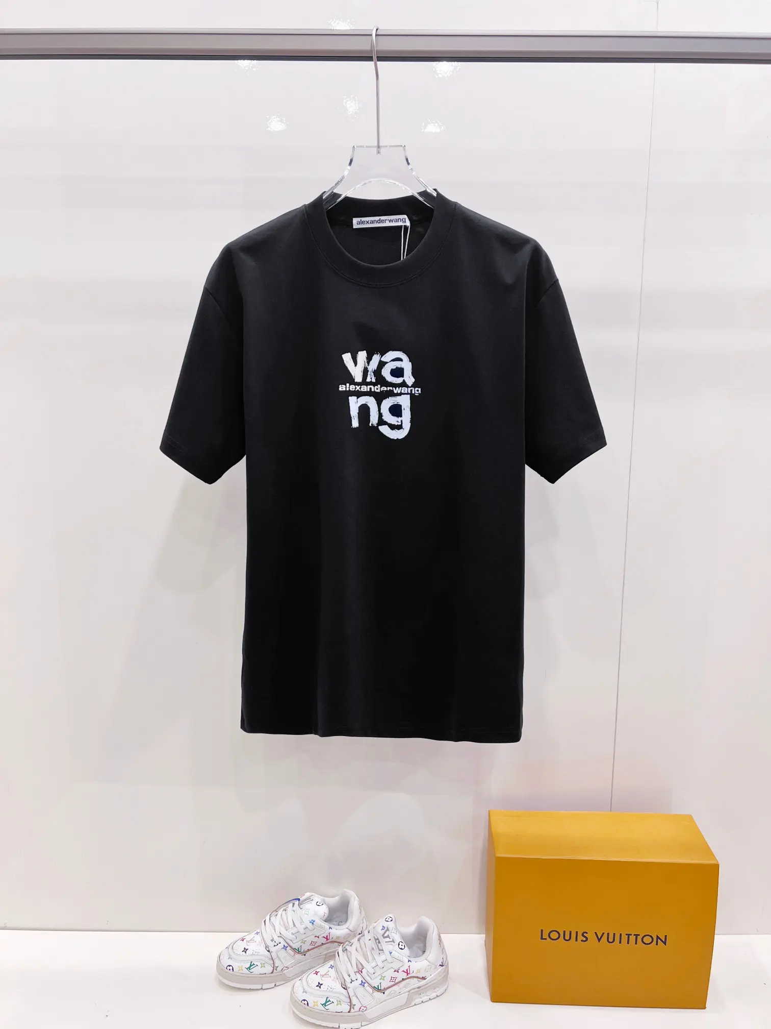 Graffiti Logo Print Cotton T-Shirt D15020142 — view 2