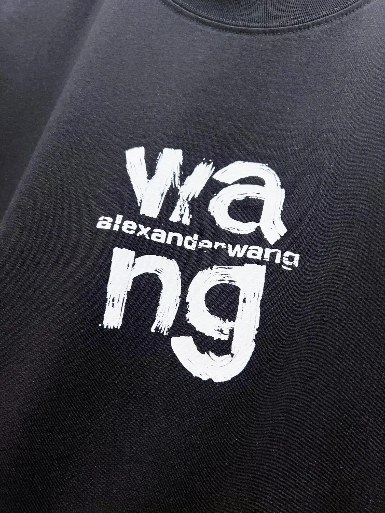 Graffiti Logo Print Cotton T-Shirt D15020142 — view 5
