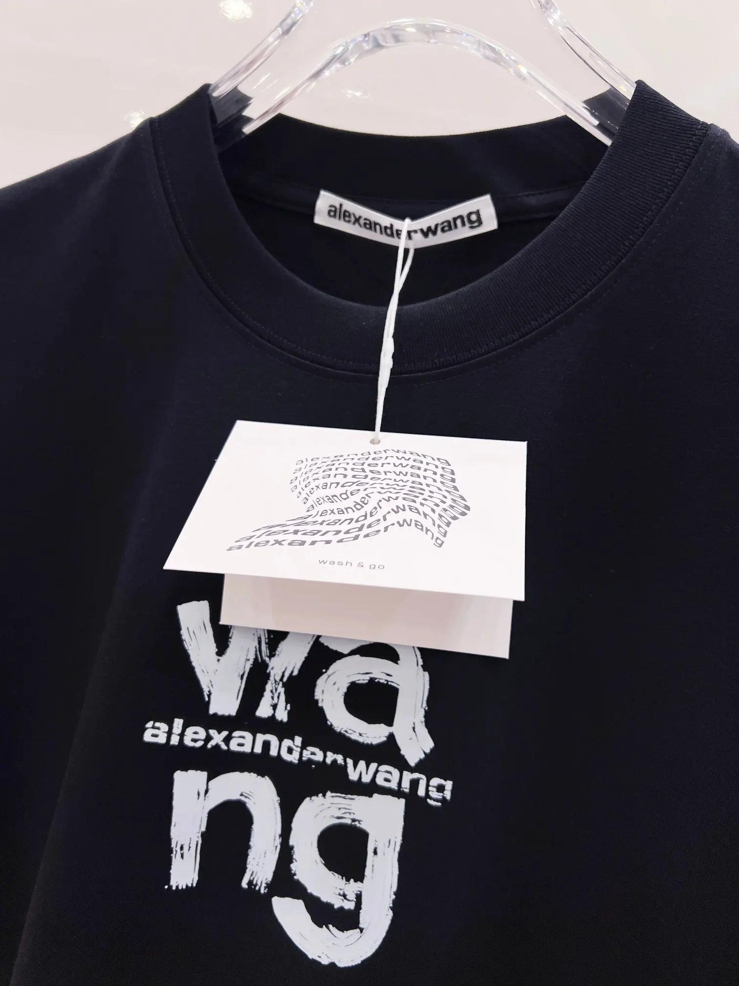Graffiti Logo Print Cotton T-Shirt D15020142 — view 6