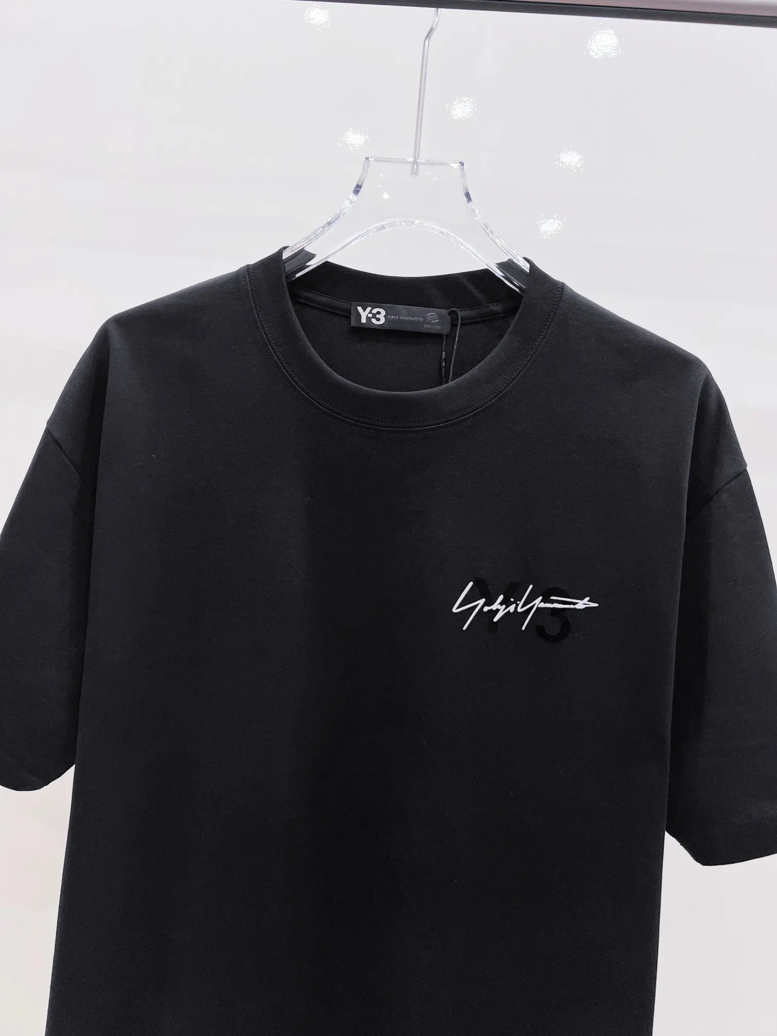 Y-3 Flocked Graphic Cotton-Blend T-Shirt D15020136 — view 3