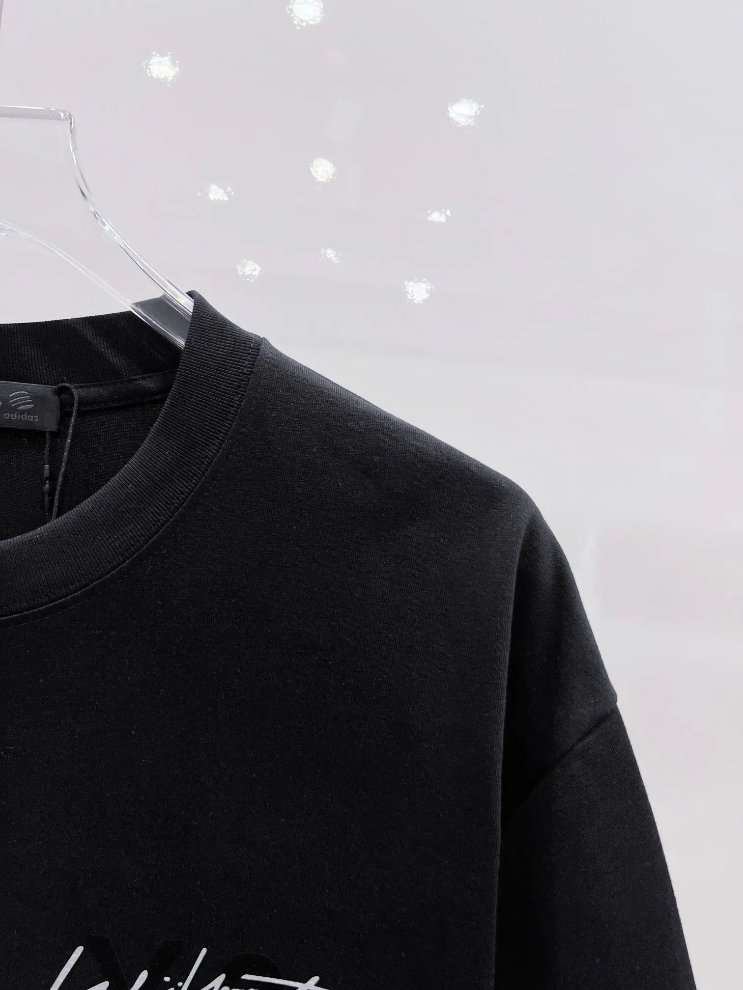 Y-3 Flocked Graphic Cotton-Blend T-Shirt D15020136 — view 6