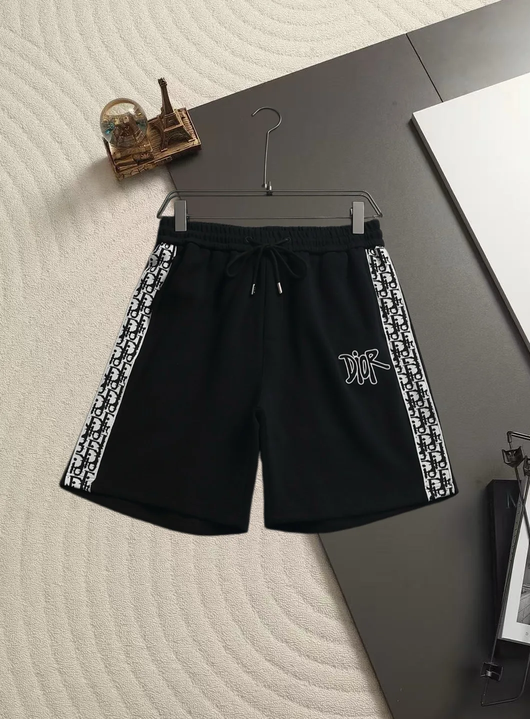 Logo-Embroidered Cotton-Terry Shorts D15520180