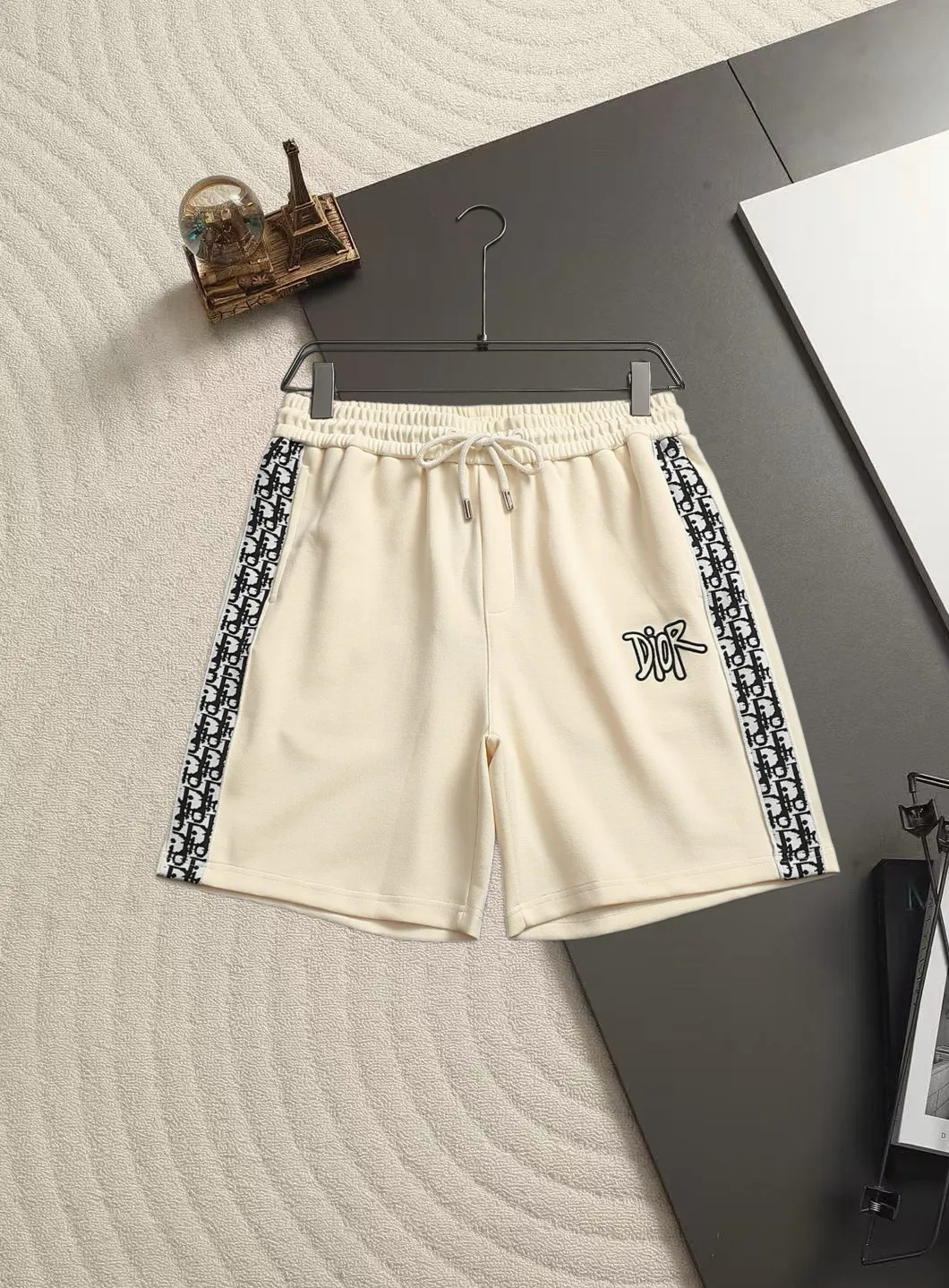 Oblique Logo Tape Cotton-Jersey Shorts D15520179