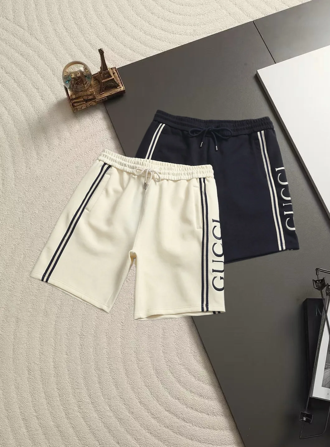 Logo-Embroidered Cotton-Jersey Shorts D15520181 — view 2