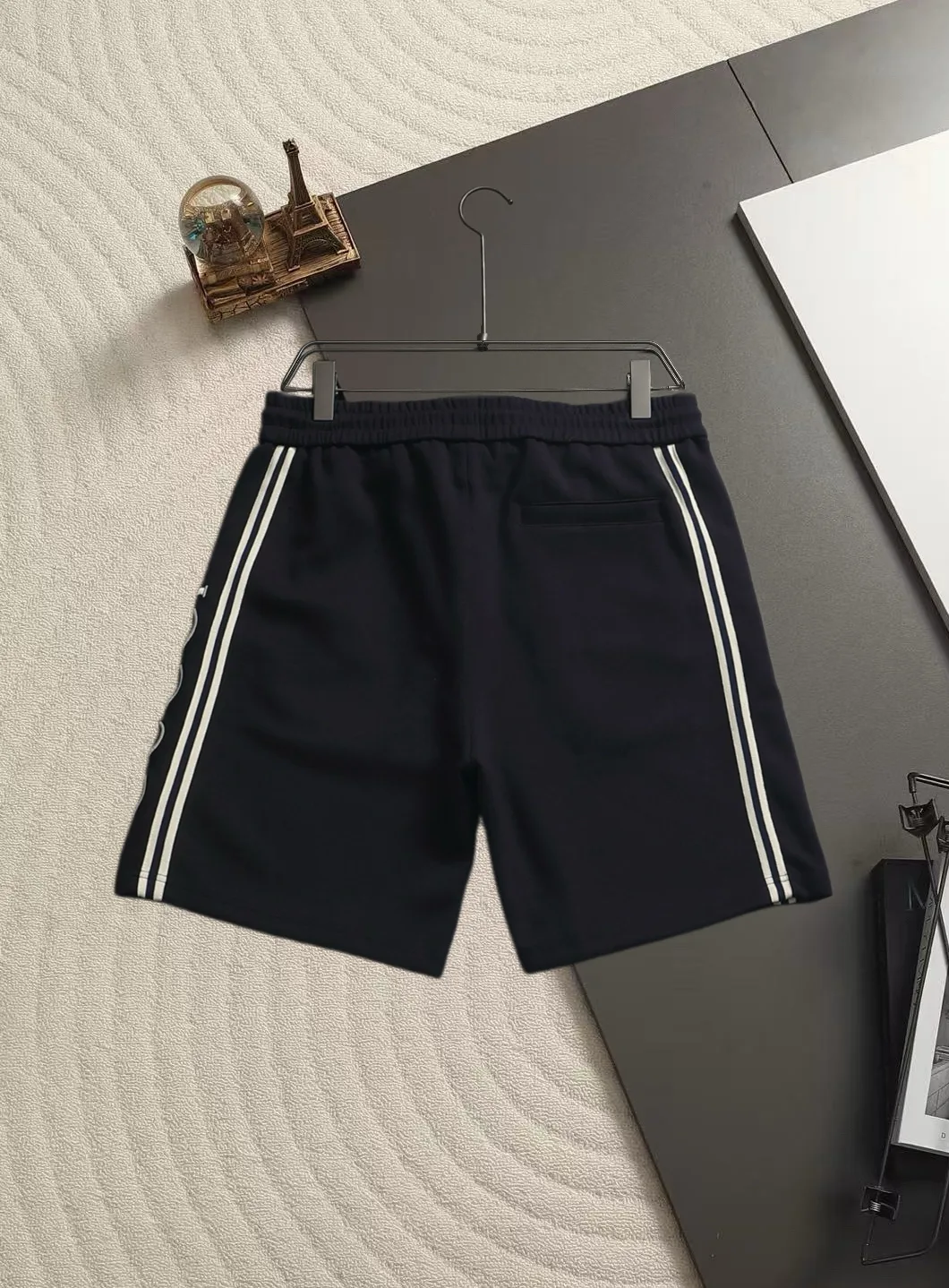 Logo-Embroidered Cotton-Jersey Shorts D15520181 — view 3