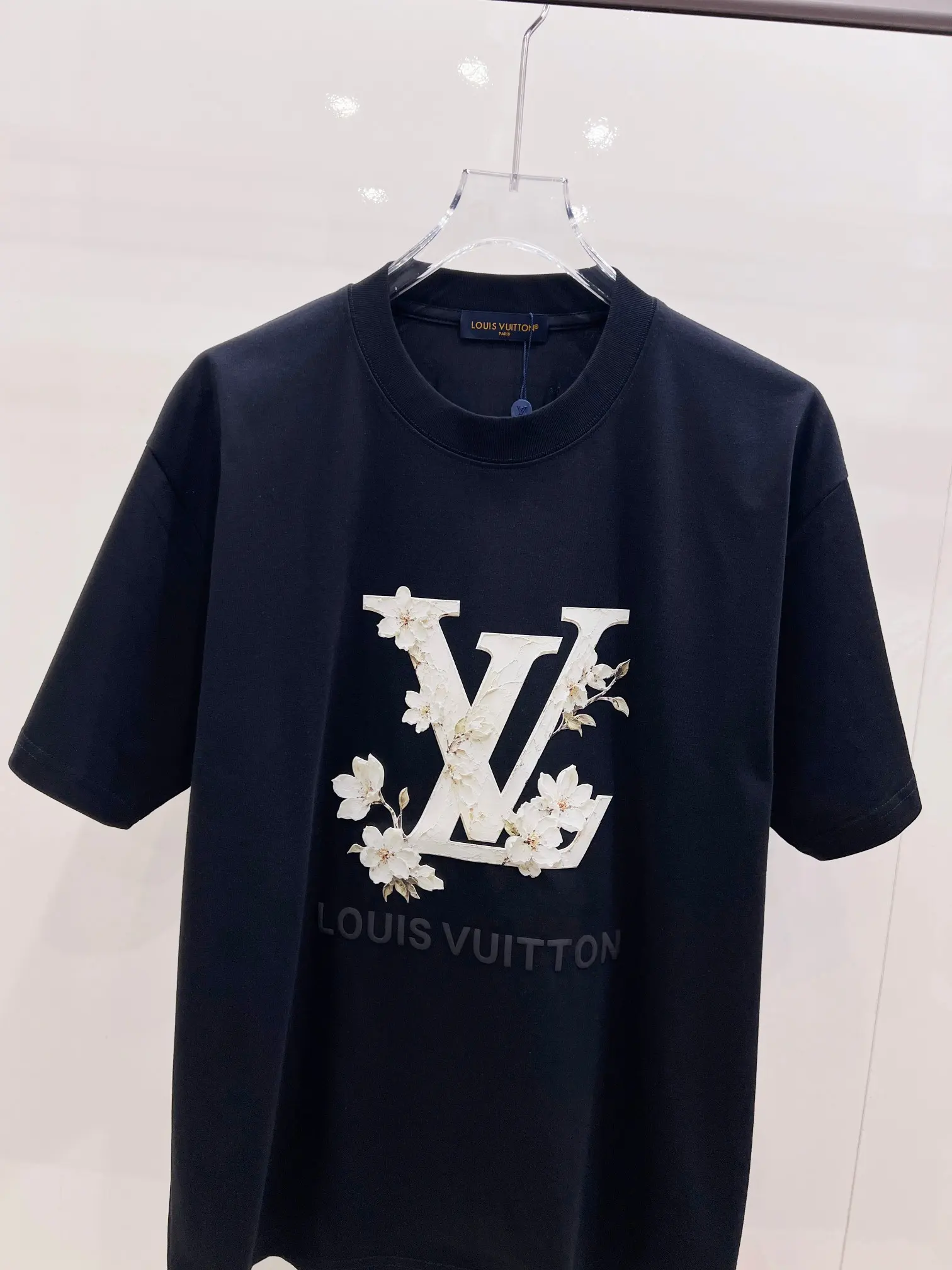 3D Floral Logo Cotton-Modal T-Shirt D15520153 — view 4