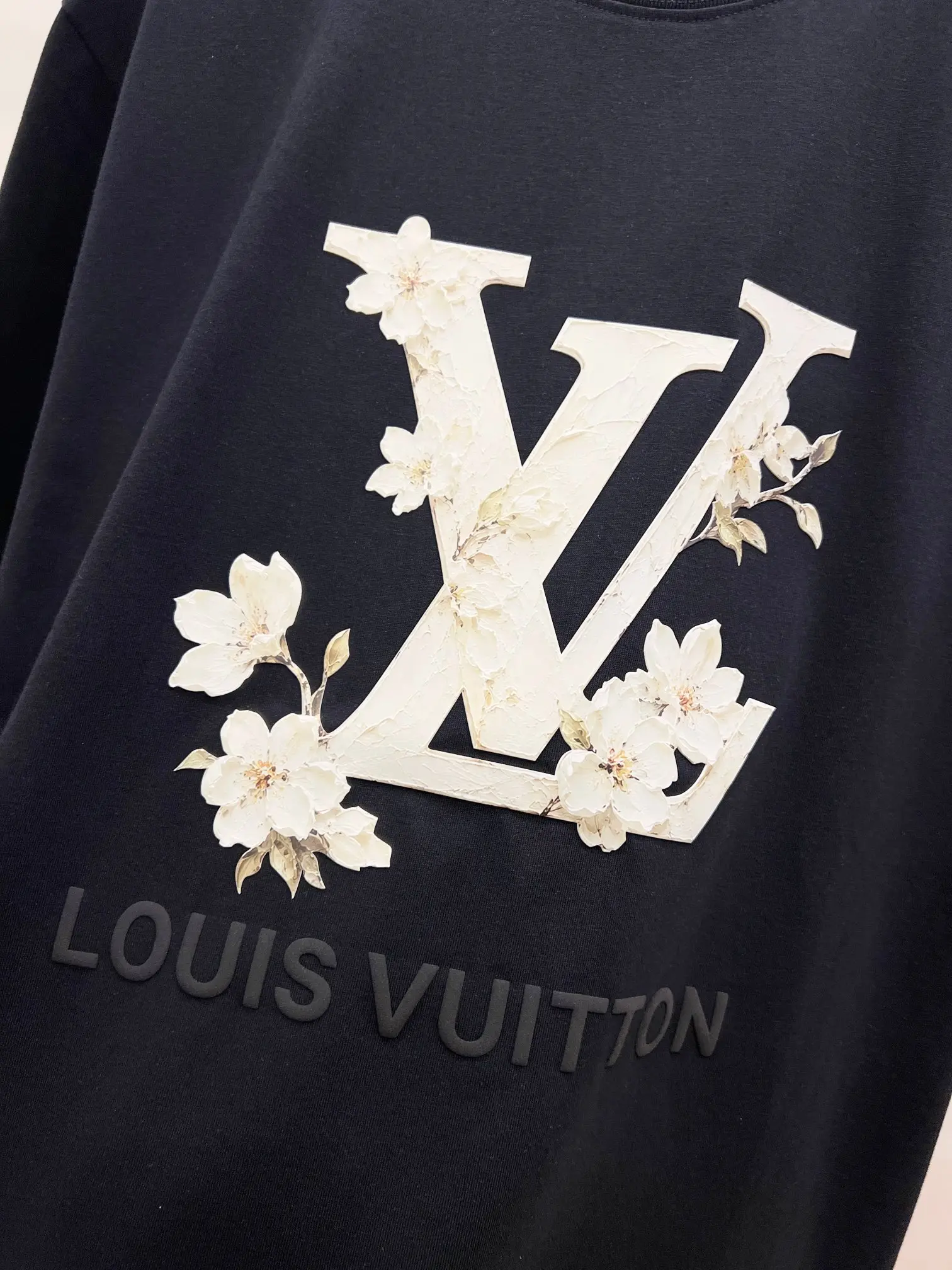 3D Floral Logo Cotton-Modal T-Shirt D15520153 — view 5