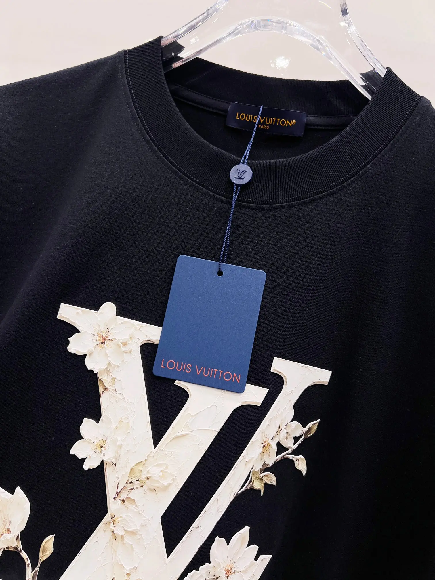 3D Floral Logo Cotton-Modal T-Shirt D15520153 — view 8