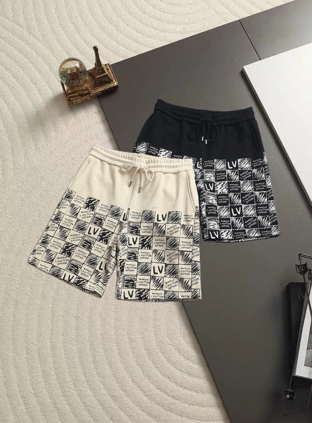 Logo-Print Cotton-Jersey Drawstring Shorts D15520184 — view 2