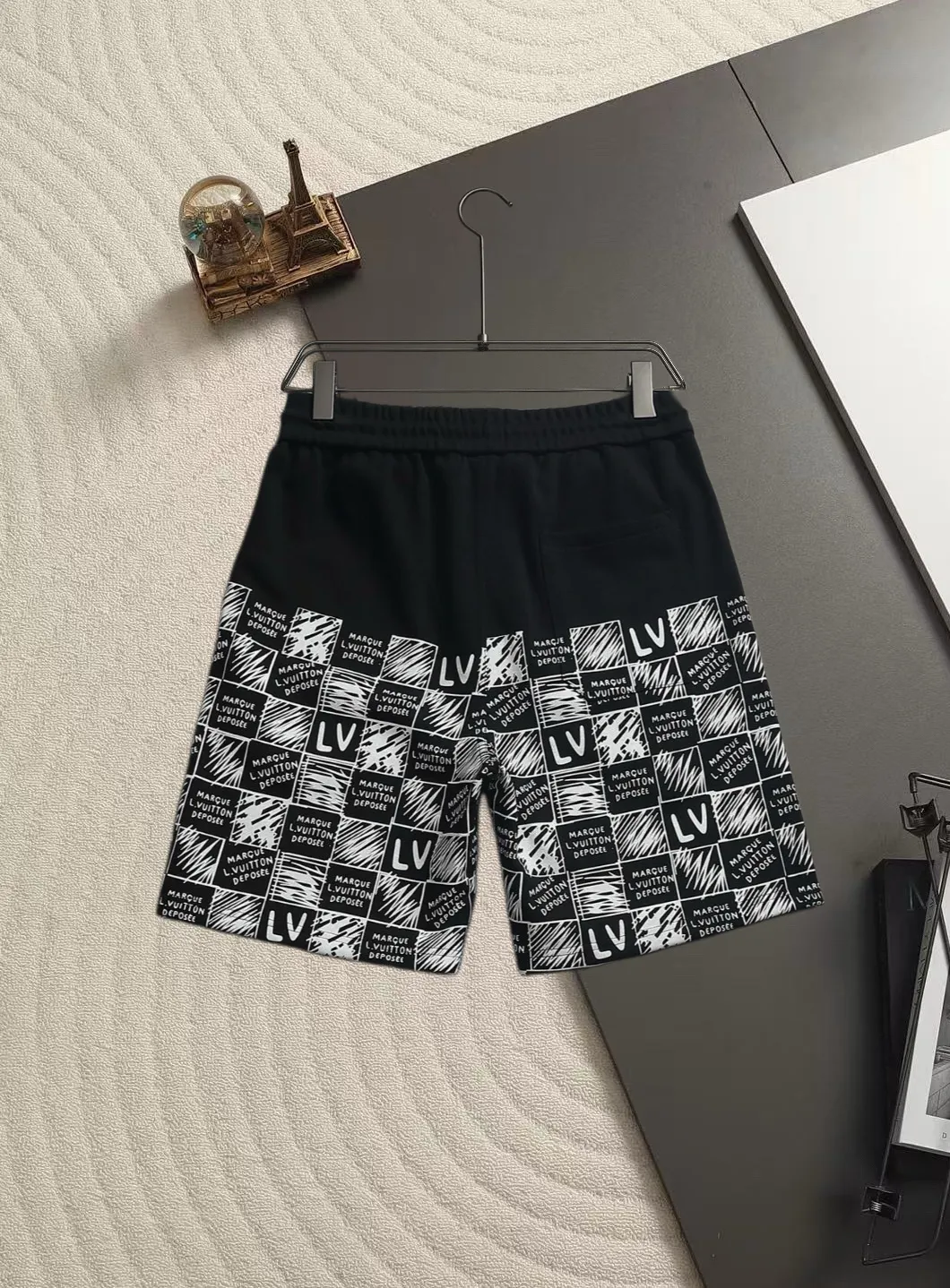 Logo-Print Cotton-Jersey Drawstring Shorts D15520184 — view 3