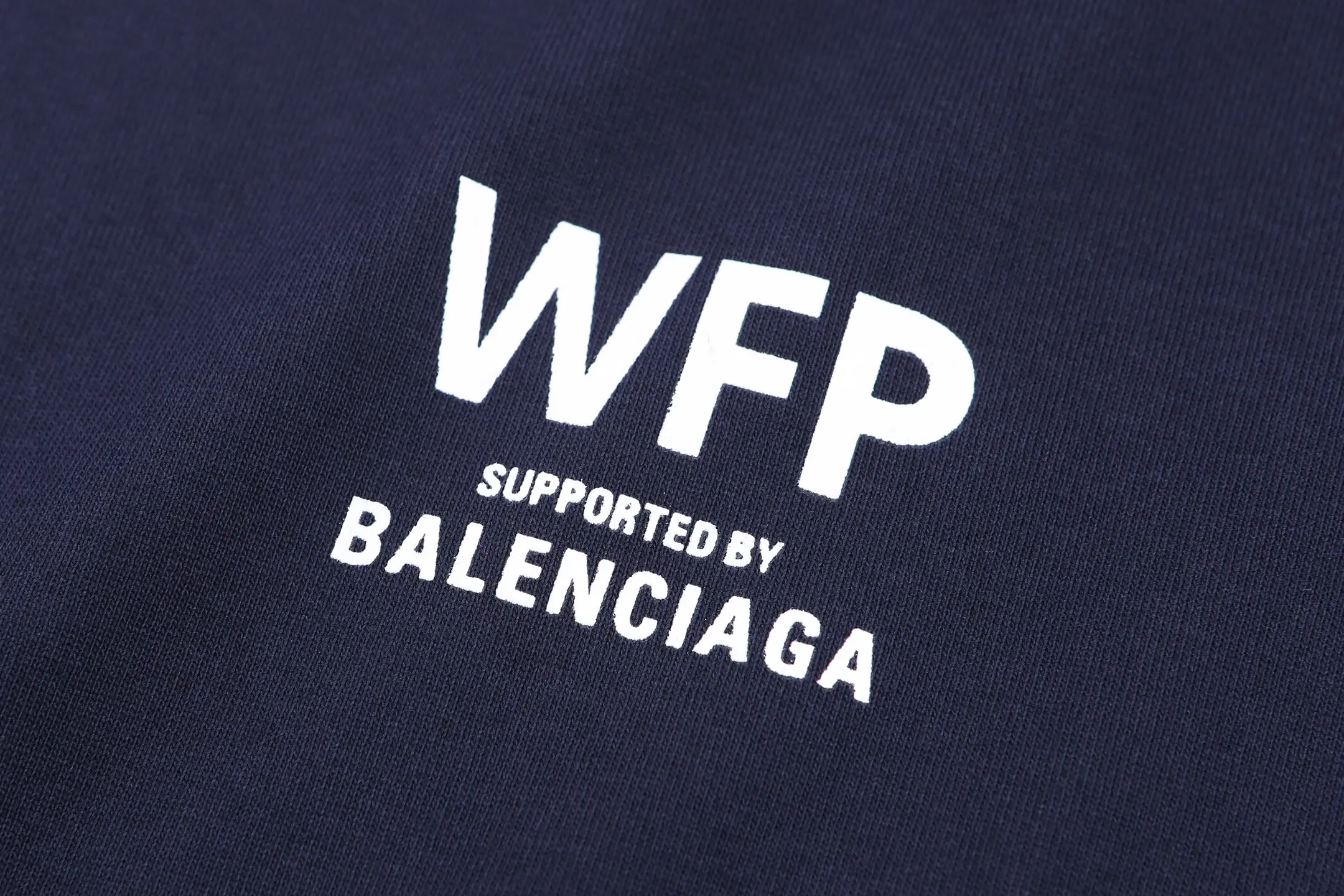 WFP Logo Print Cotton T-Shirt D16021555 — view 6