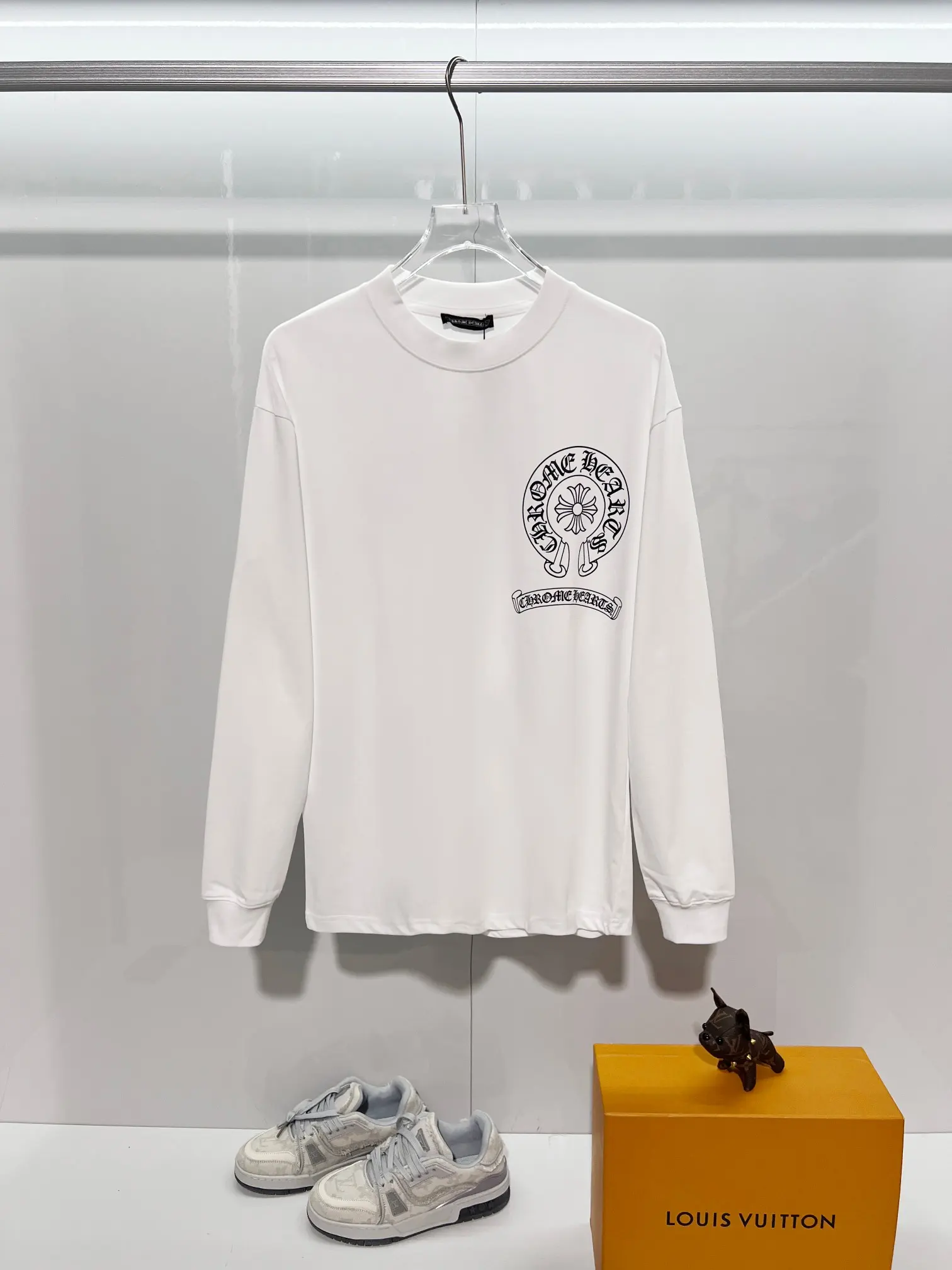 Horseshoe Logo Long-Sleeve Cotton T-Shirt D16022881