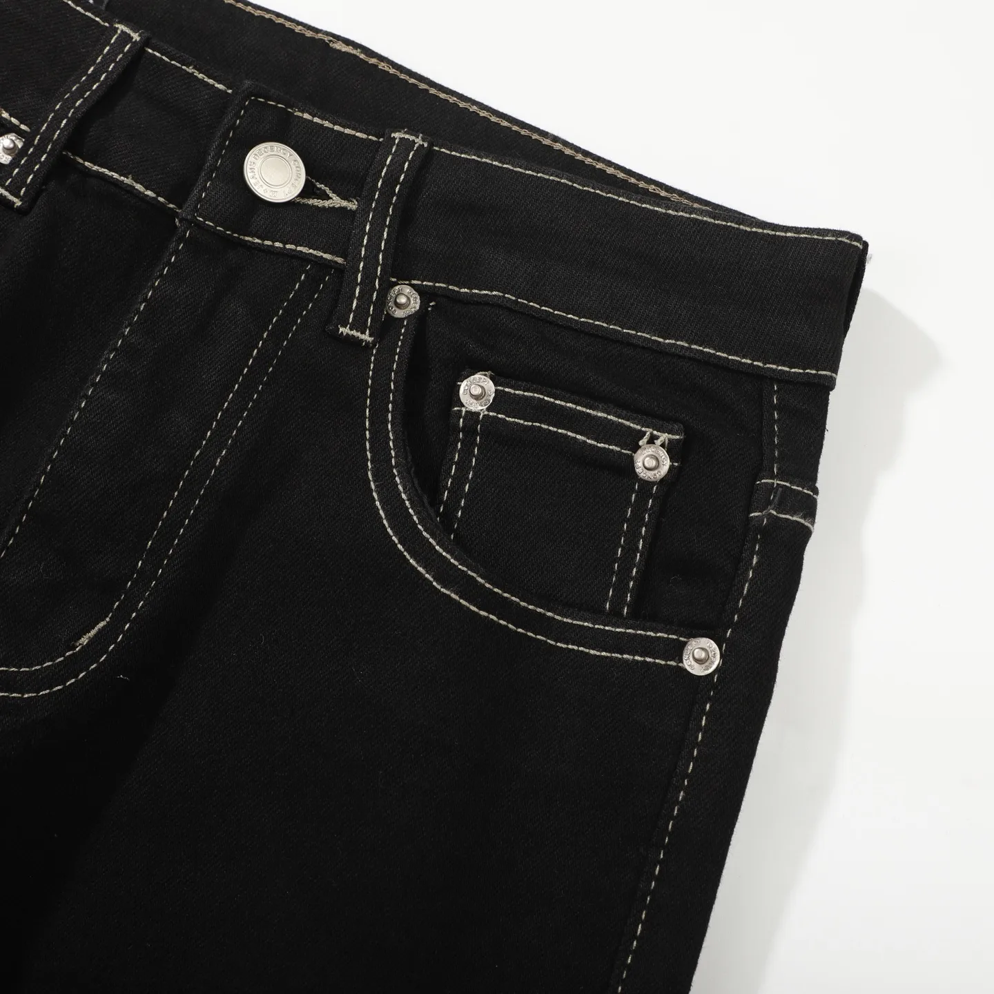 Contrast Stitch Flared Stretch Jeans D16021790 — view 8