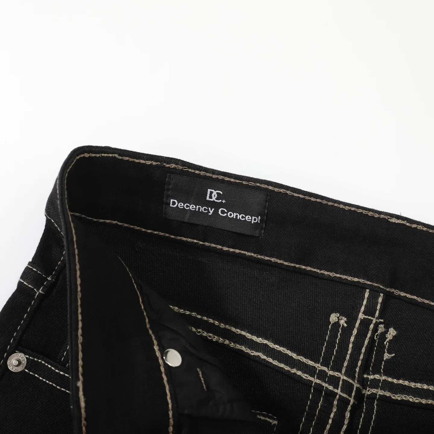 Contrast Stitch Flared Stretch Jeans D16021790 — view 11
