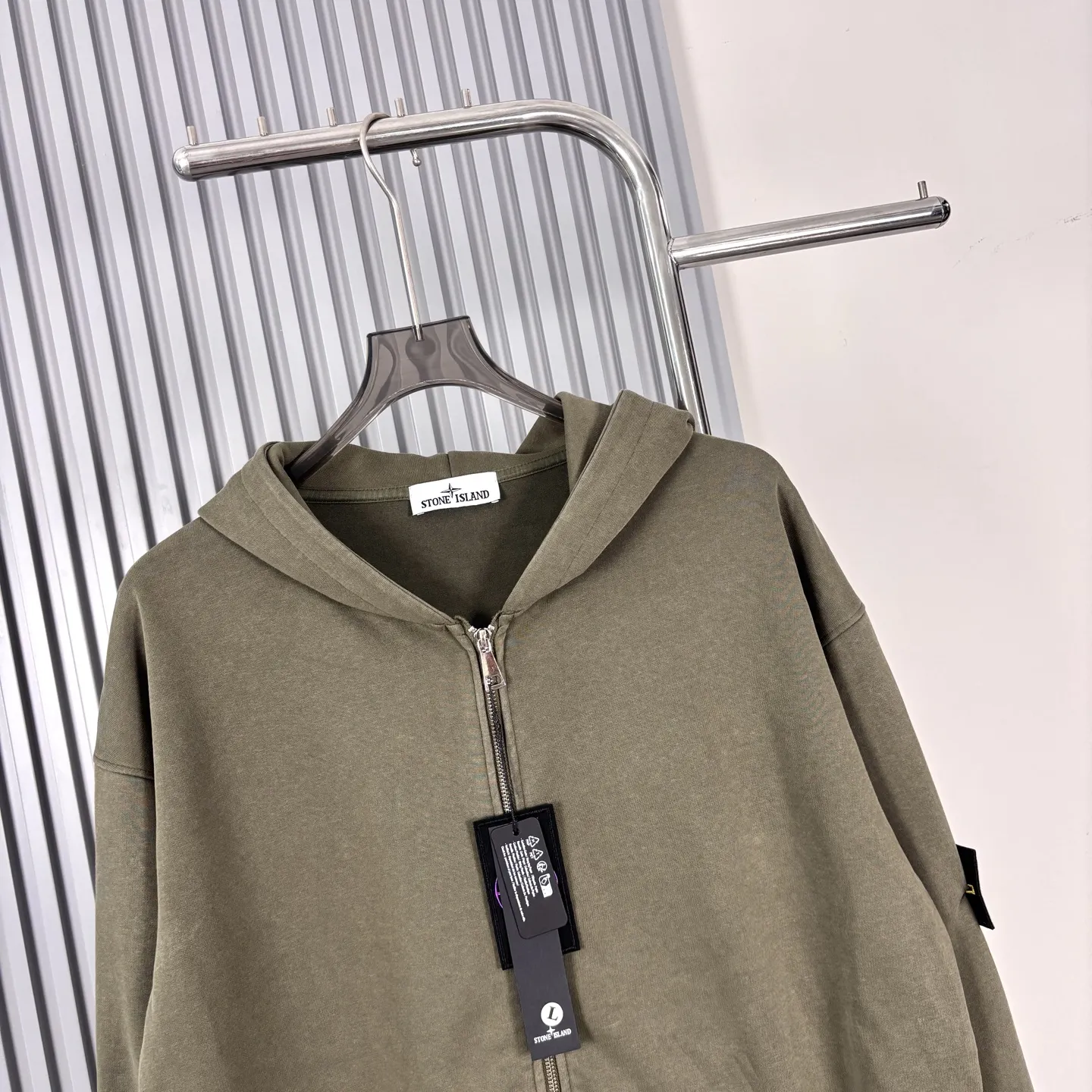 Garment-Dyed Zip-Up Hoodie D16021462 — view 3
