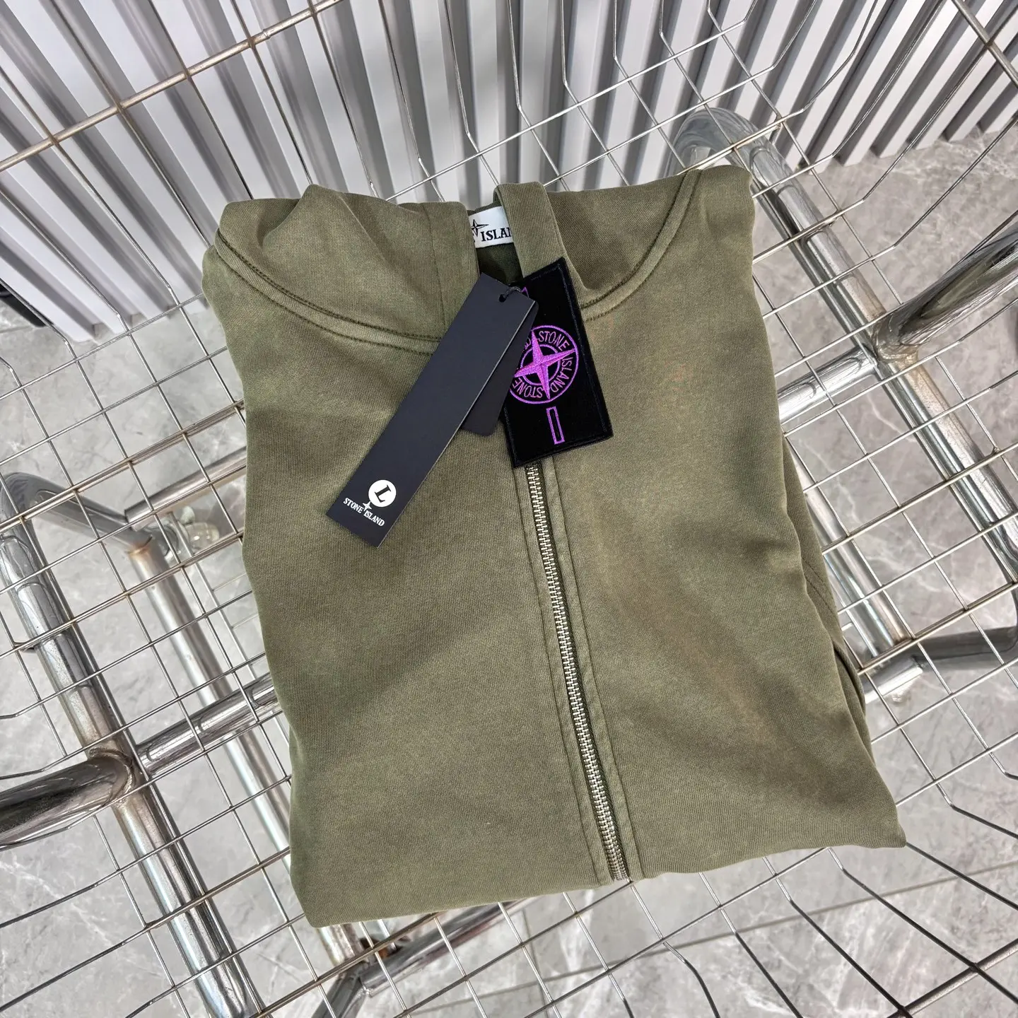 Garment-Dyed Zip-Up Hoodie D16021462 — view 9