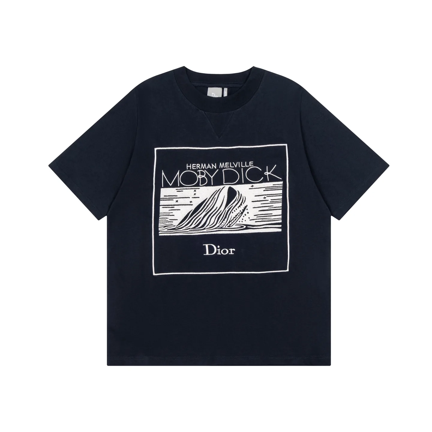 Moby Dick Embroidered Cotton T-Shirt D16019871 — view 2