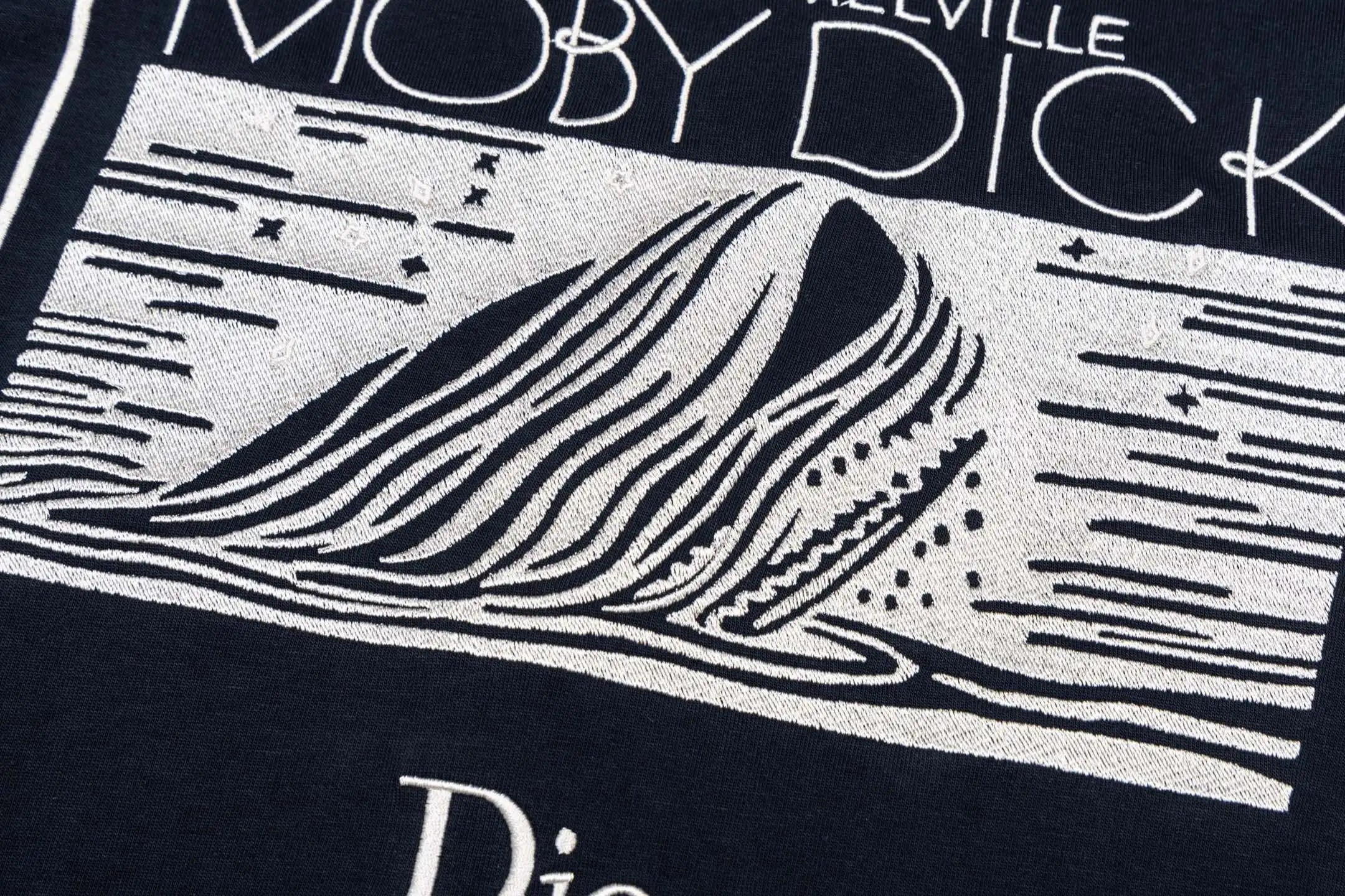 Moby Dick Embroidered Cotton T-Shirt D16019871 — view 9