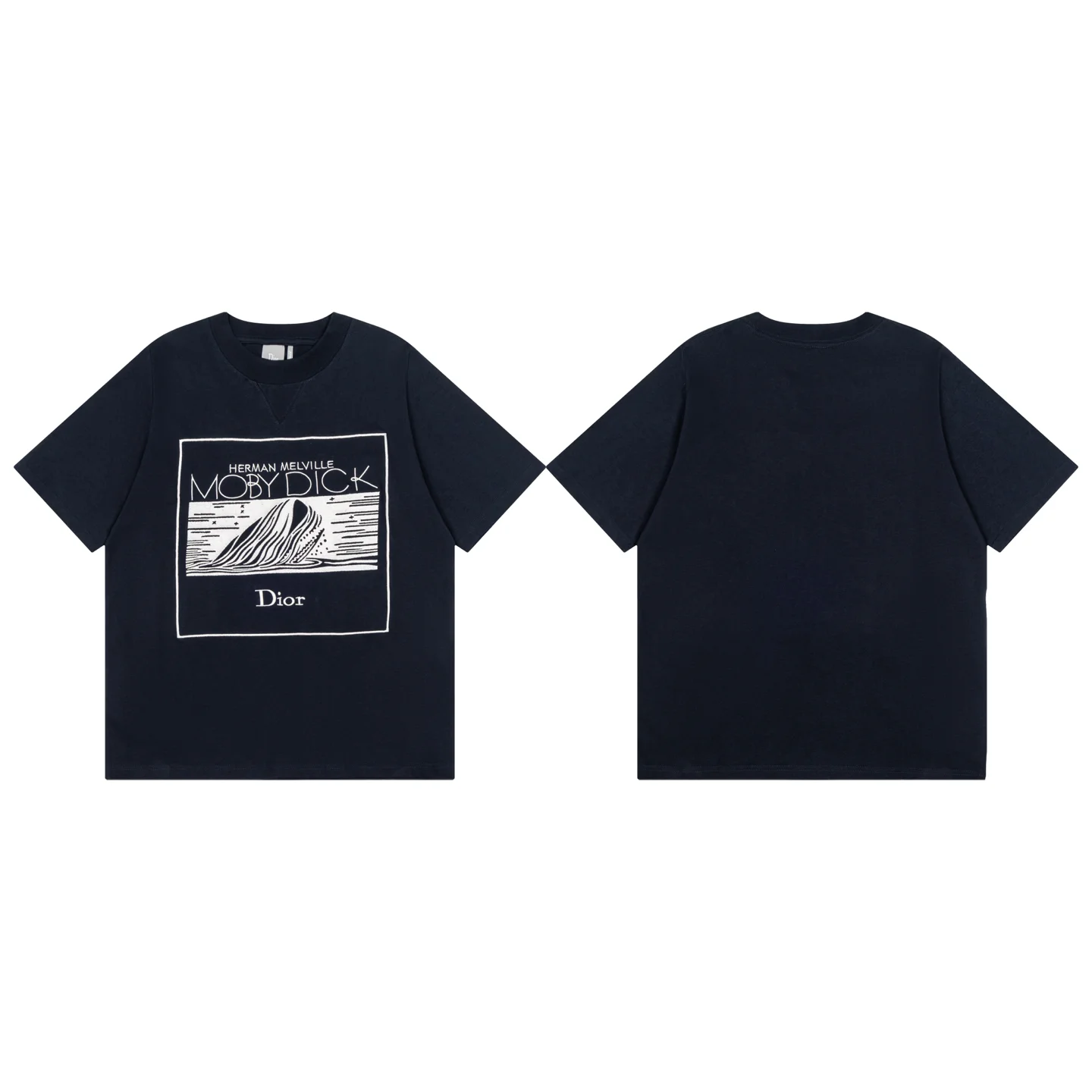 Moby Dick Embroidered Cotton T-Shirt D16019871 — view 14