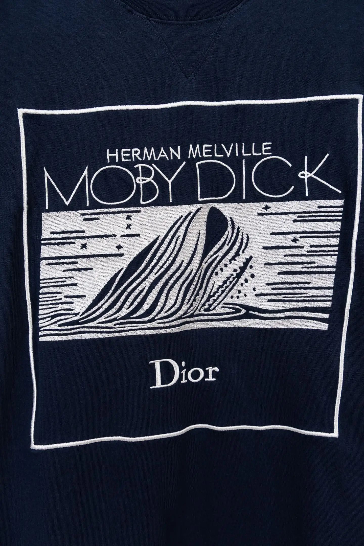 Moby Dick Embroidered Cotton T-Shirt D16019870 — view 6