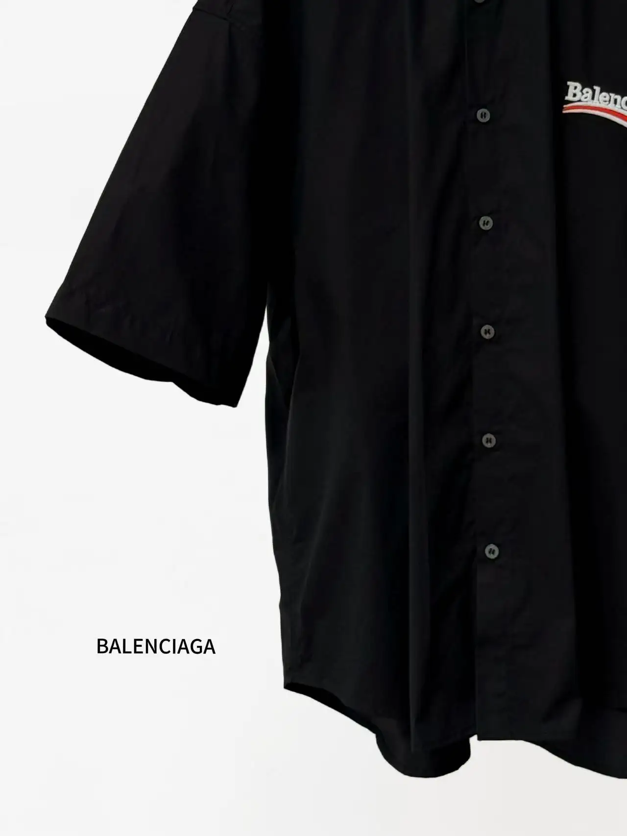 Political Campaign Logo Embroidered Short-Sleeve Shirt D16519827 — view 6