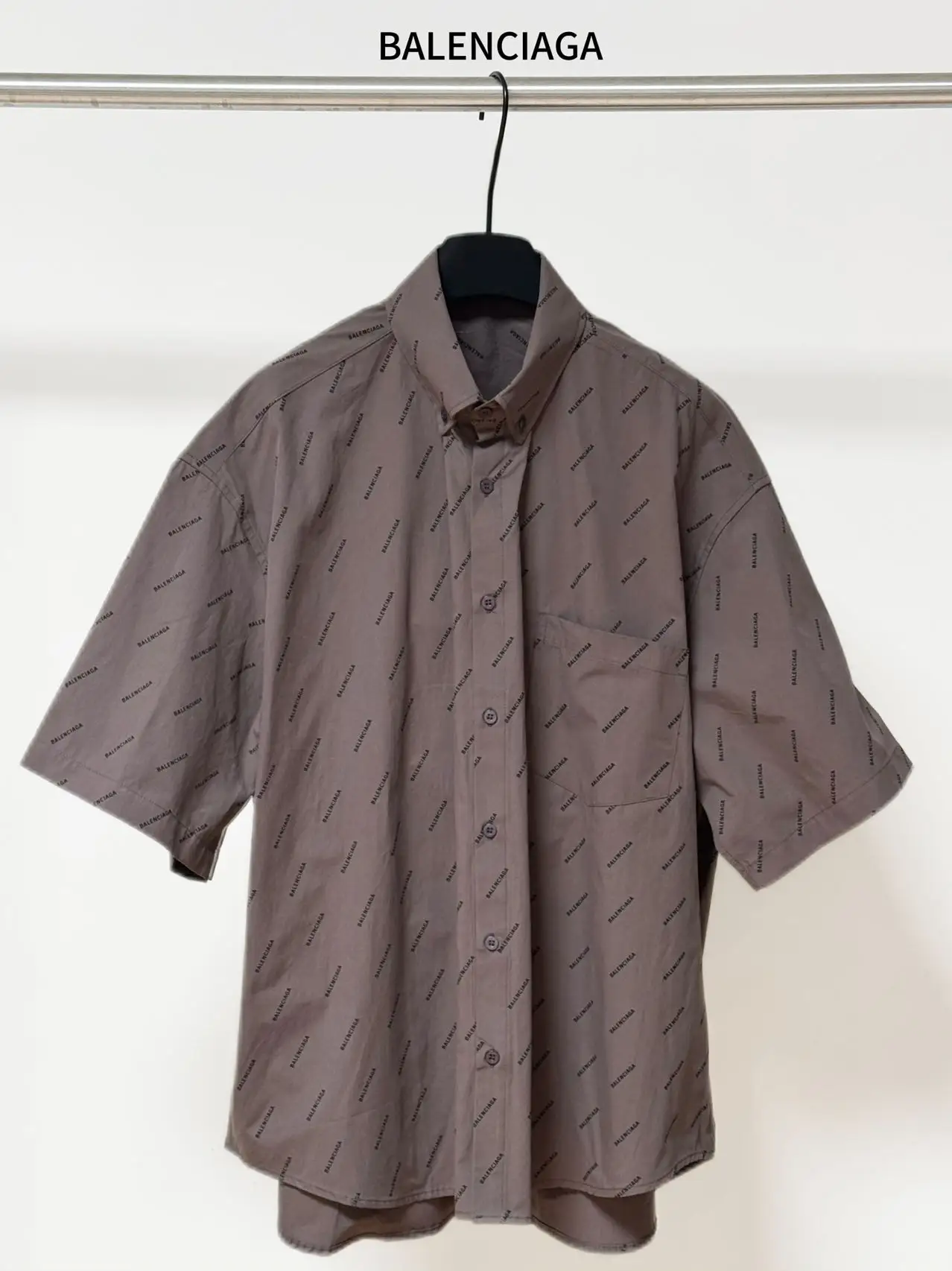 Logo-Print Cotton-Poplin Short-Sleeve Shirt D16519840