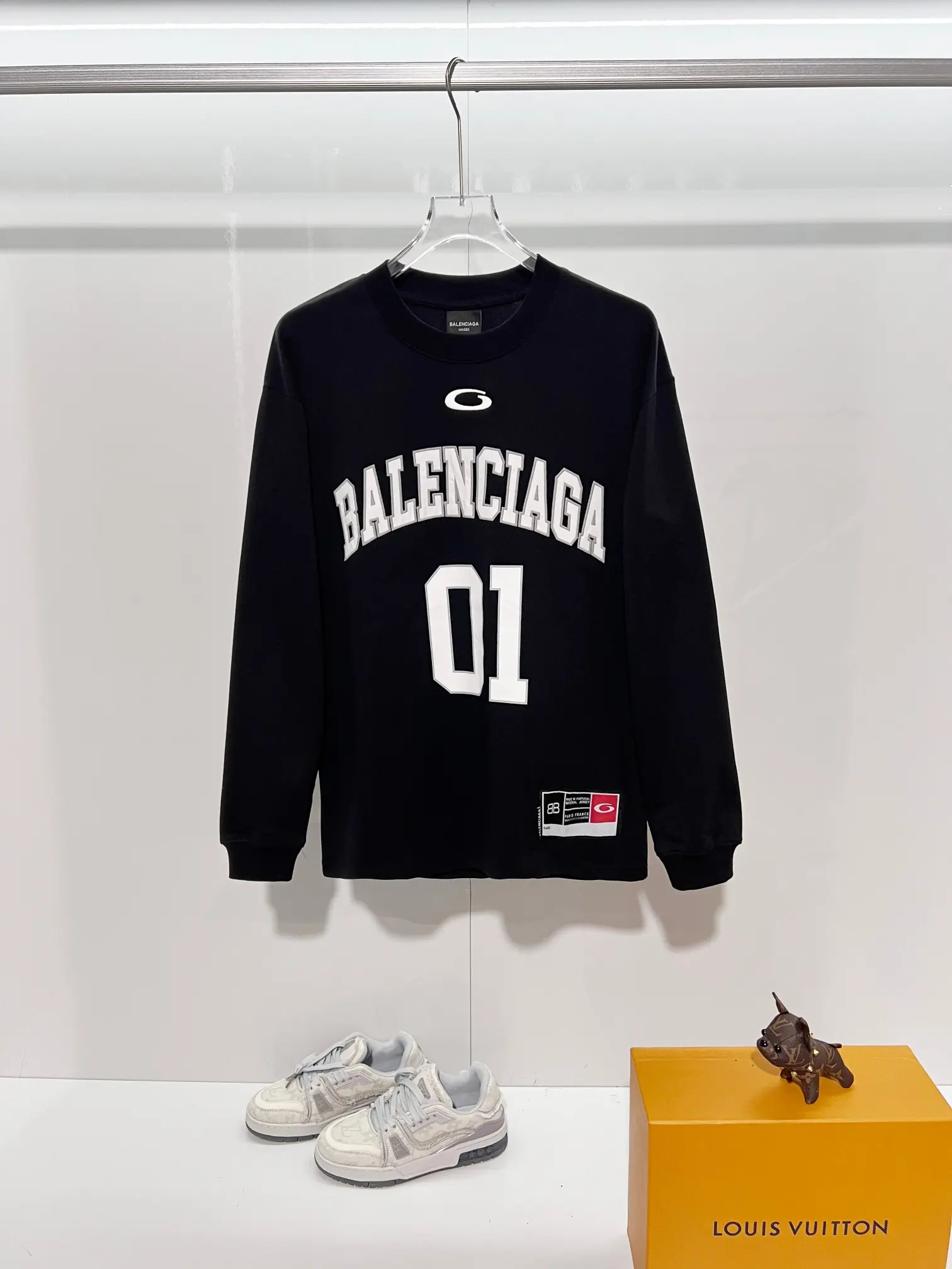 Basketball Logo Embroidered Cotton Sweatshirt D16522860